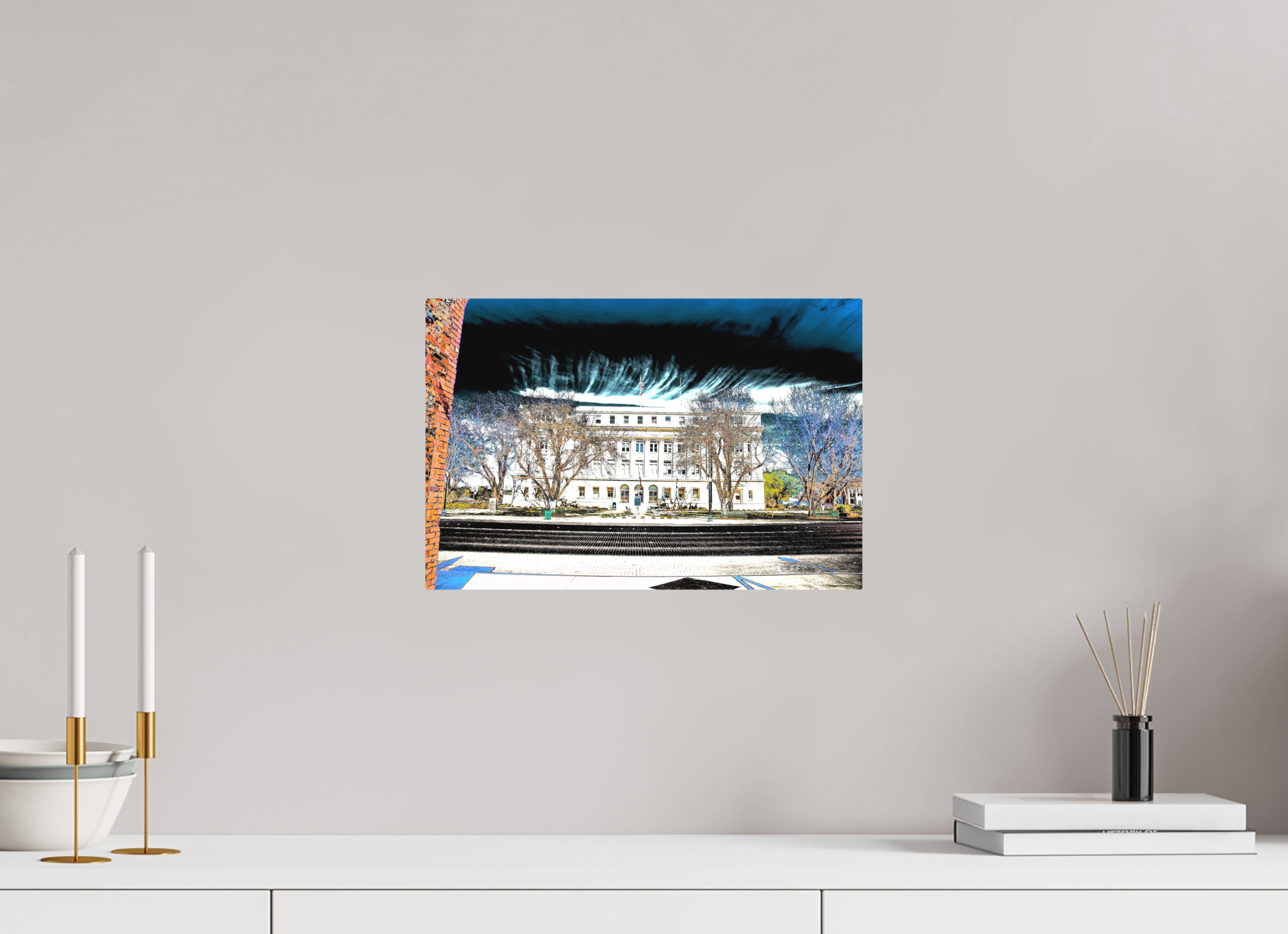 15 x 10″, Aluminum Stephens County Courthouse