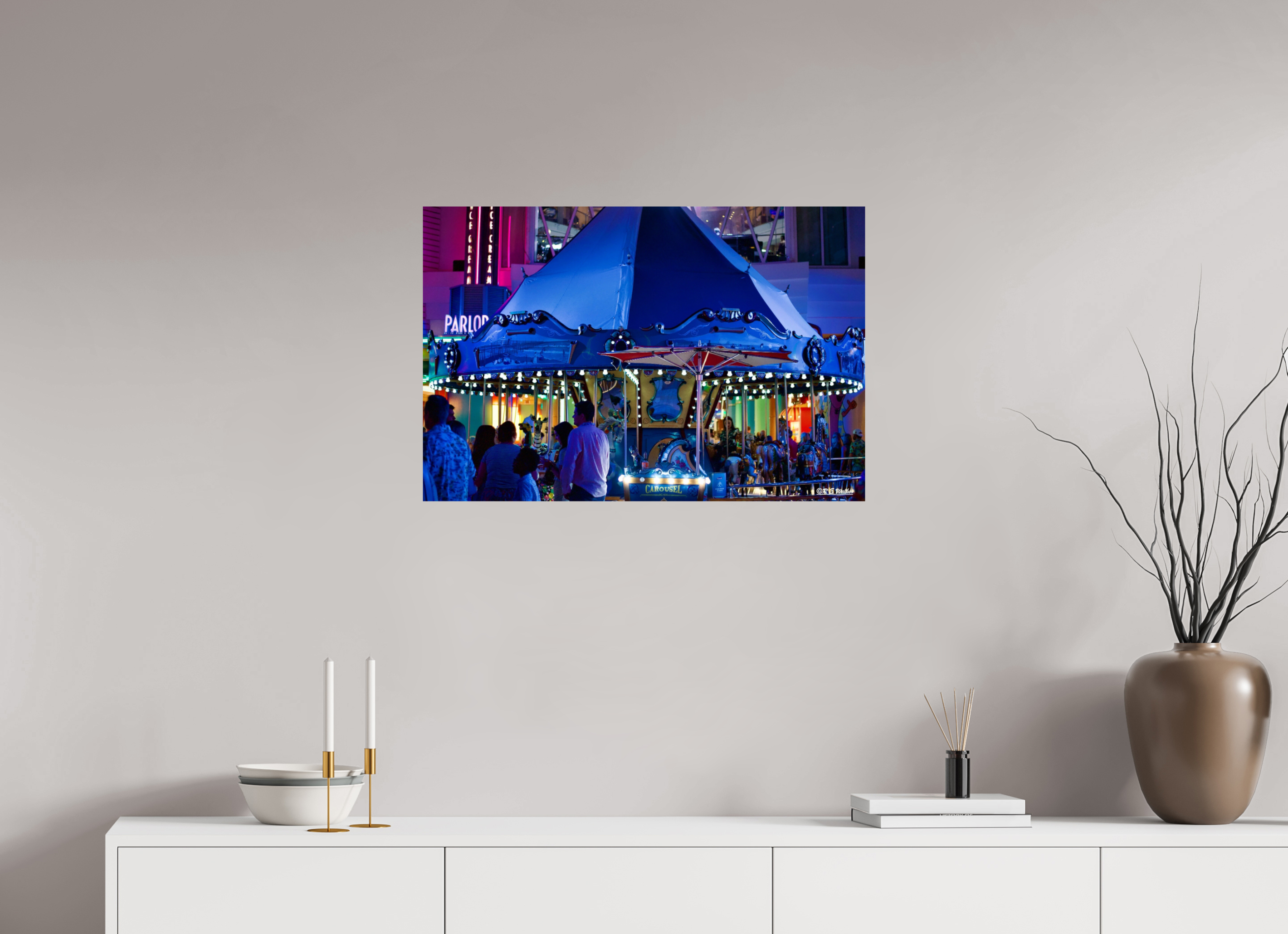 30 x 20″, Glossy Print without border Cruise Ship Carousel