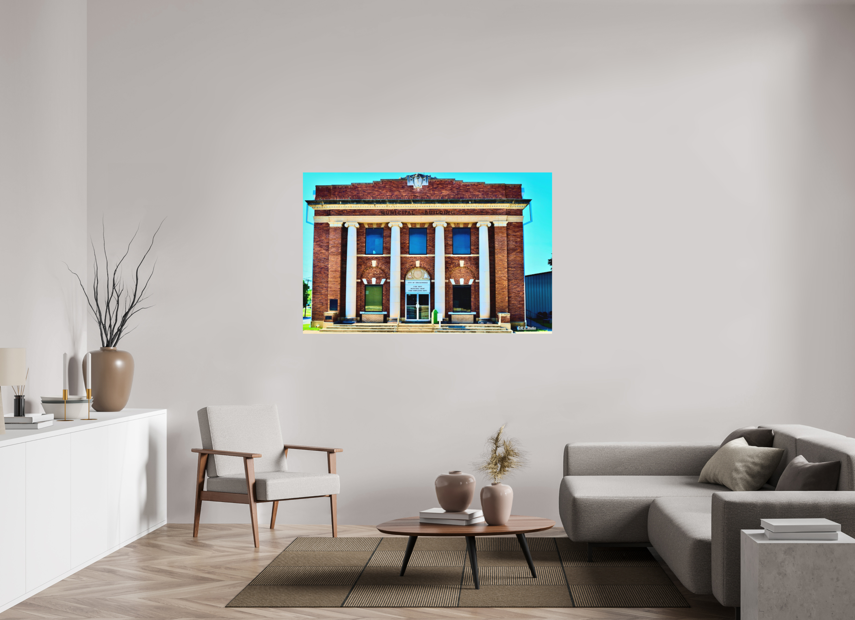 60.3 x 39″, Aluminum Breckenridge, TX Fire Dept