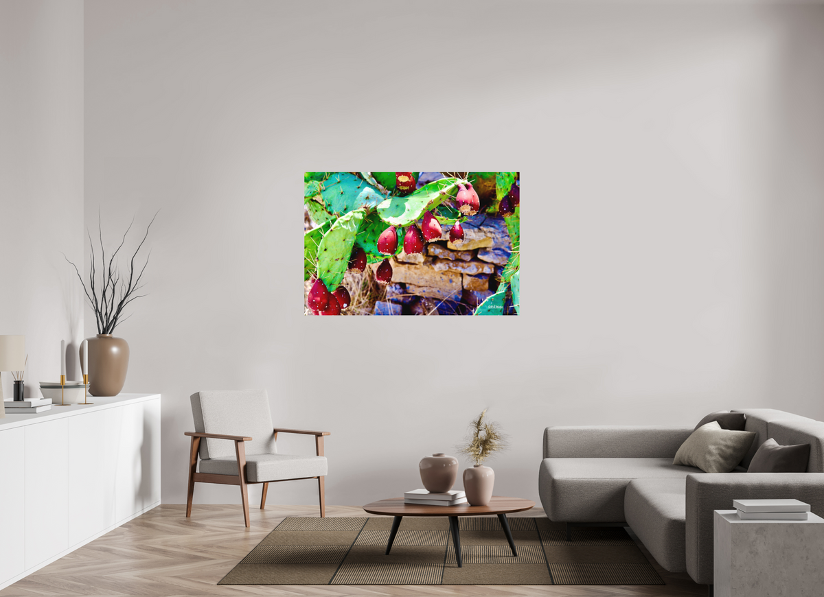 54 x 36″, Aluminum Prickly Pear Texas