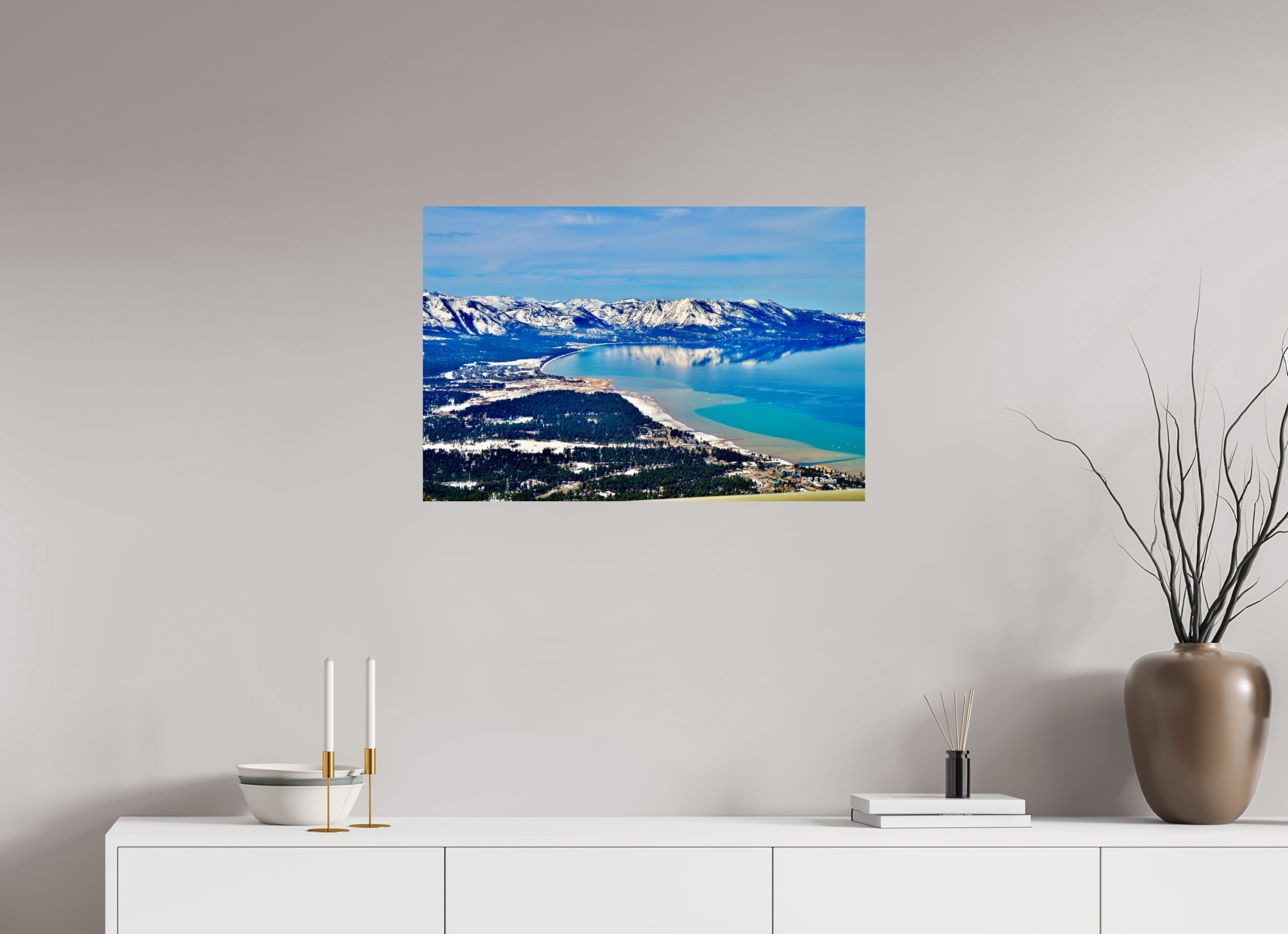 30 x 20″, Glossy Print without border Lake Tahoe