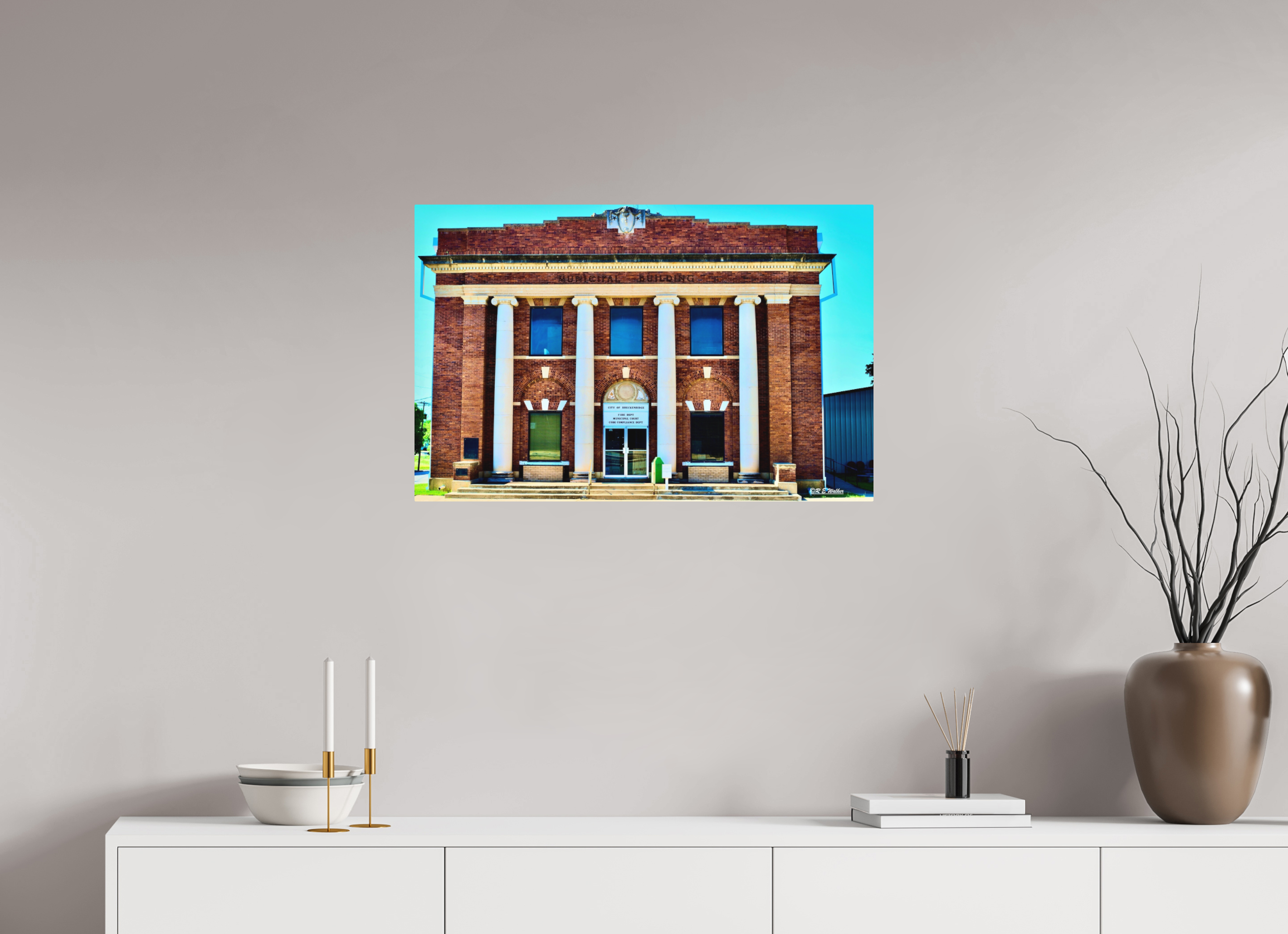 30.9 x 20″, Aluminum Breckenridge, TX Fire Dept
