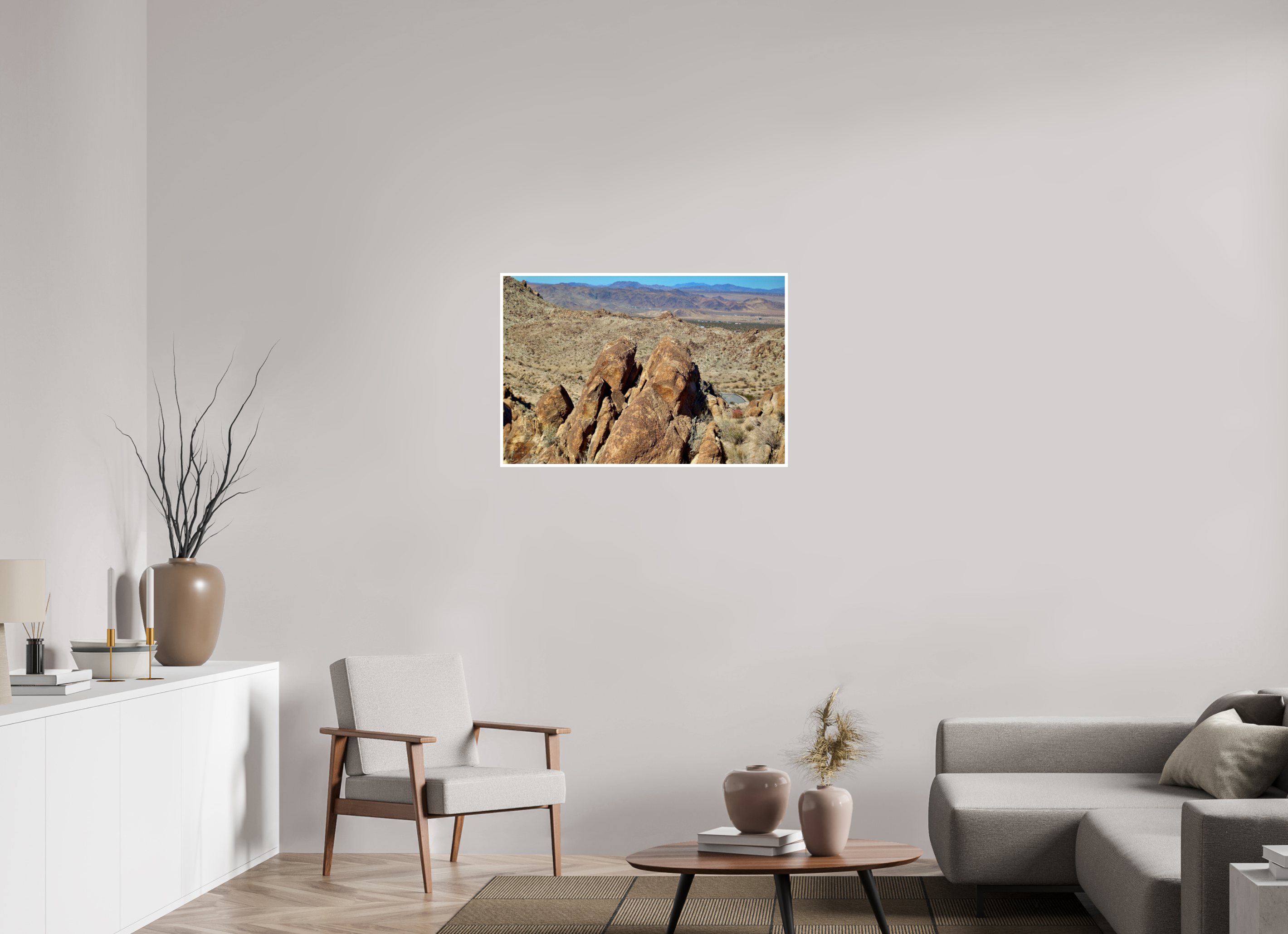 36 x 24″, Print with 0.4in white border Rock Formation Josha National Park