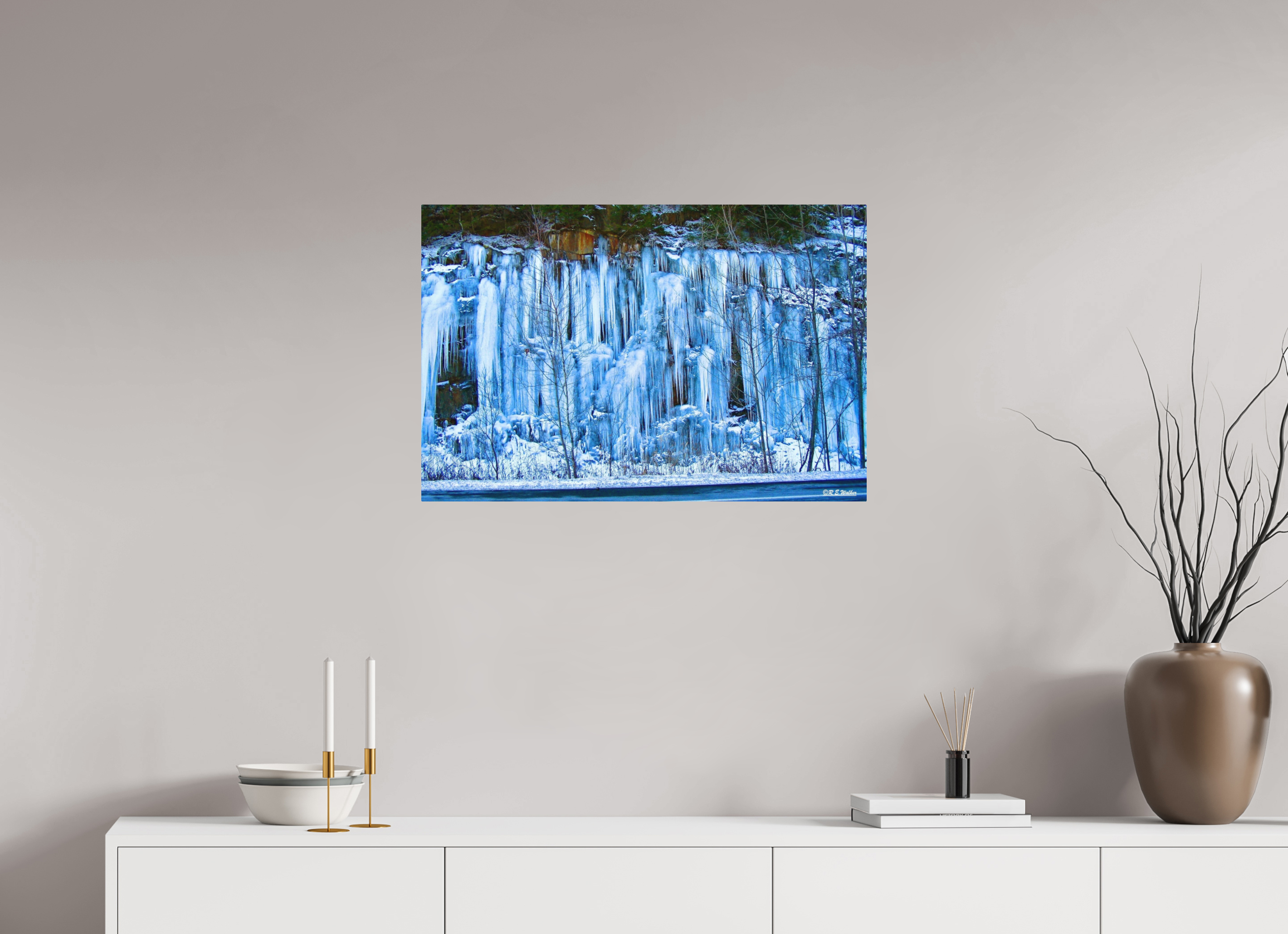 30 x 20″, Aluminum Ice Wall