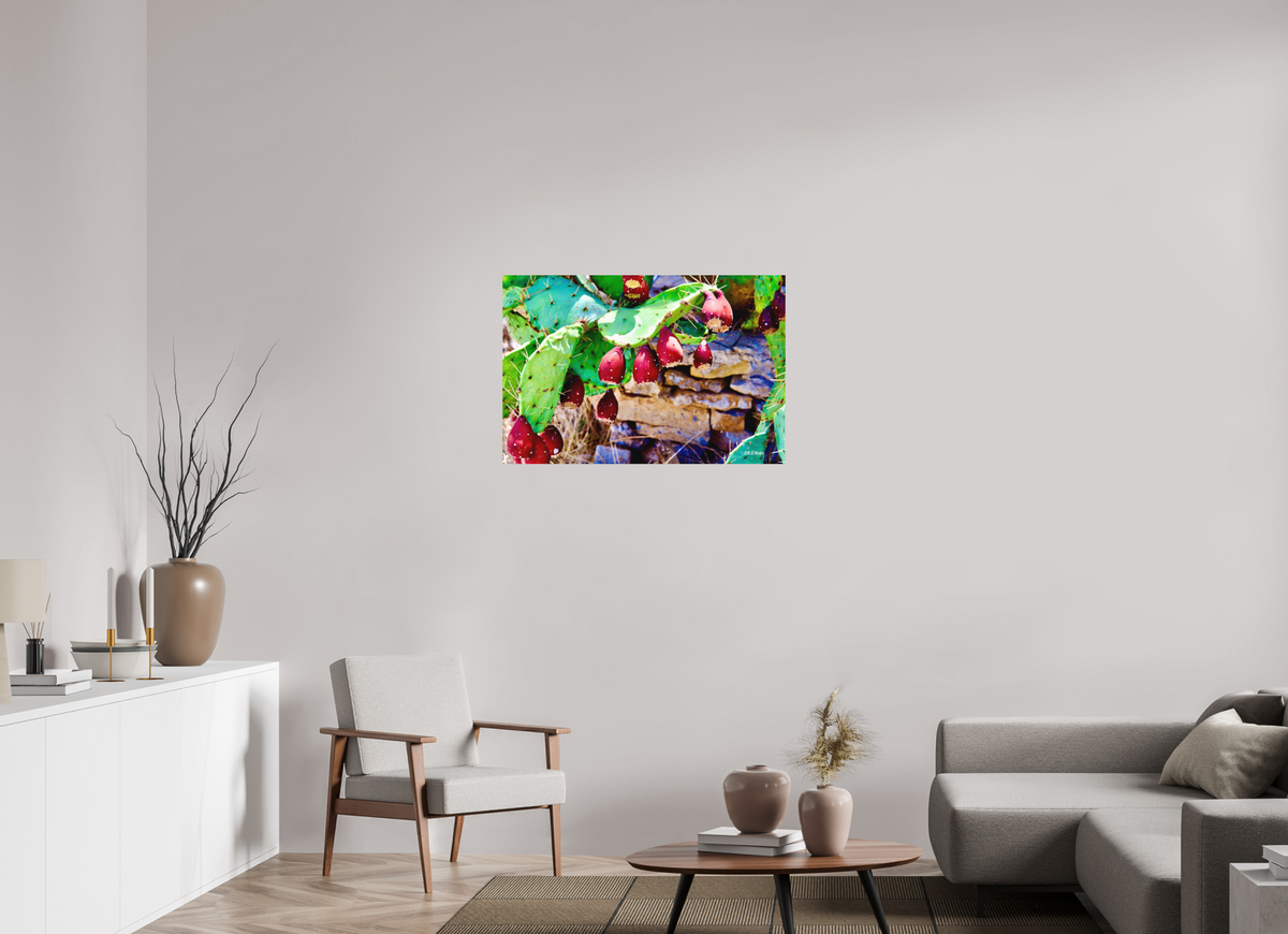 36 x 24″, Aluminum Prickly Pear Texas
