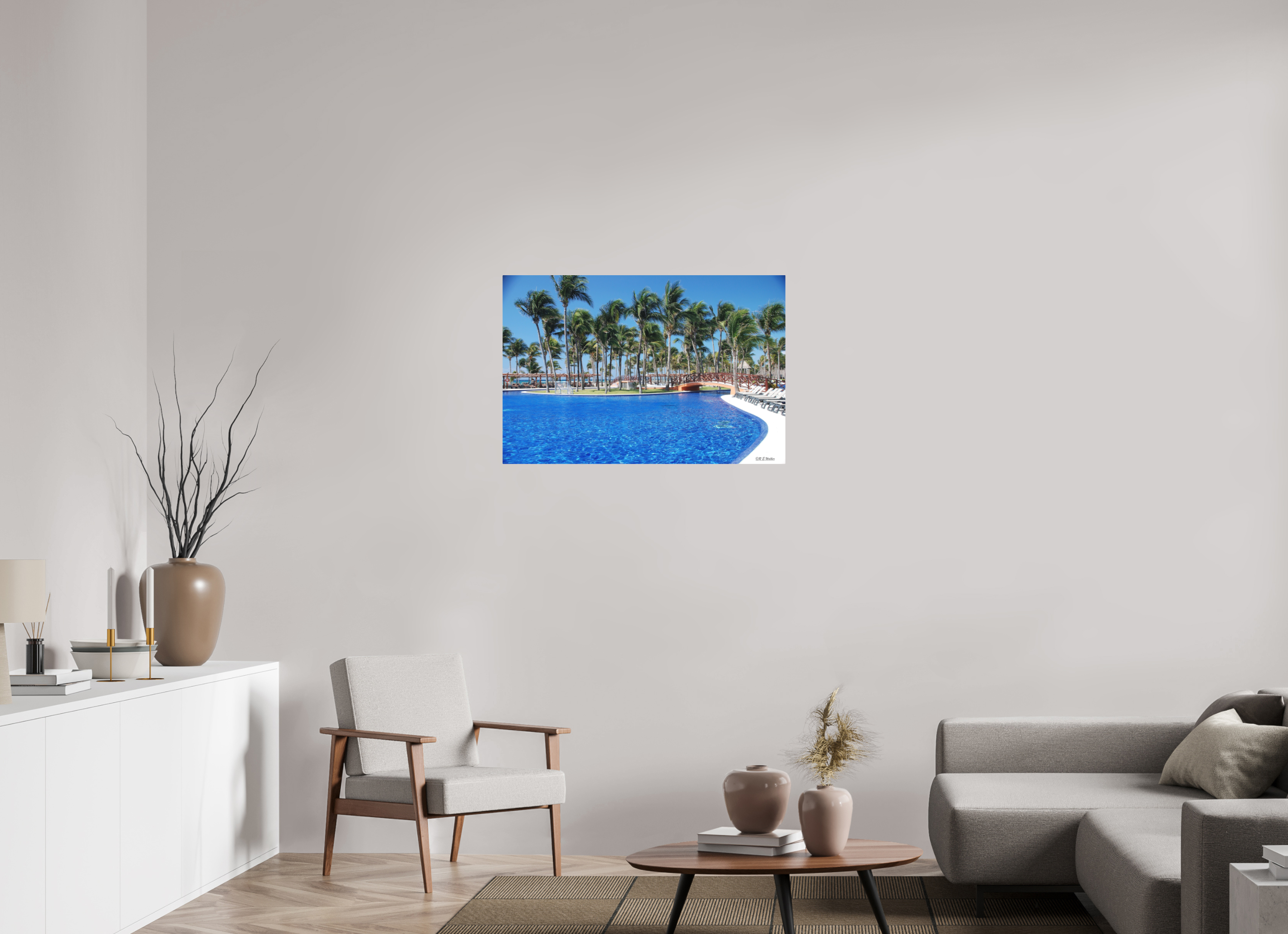 36 x 24″, Aluminum Tropical View at Riviera Maya