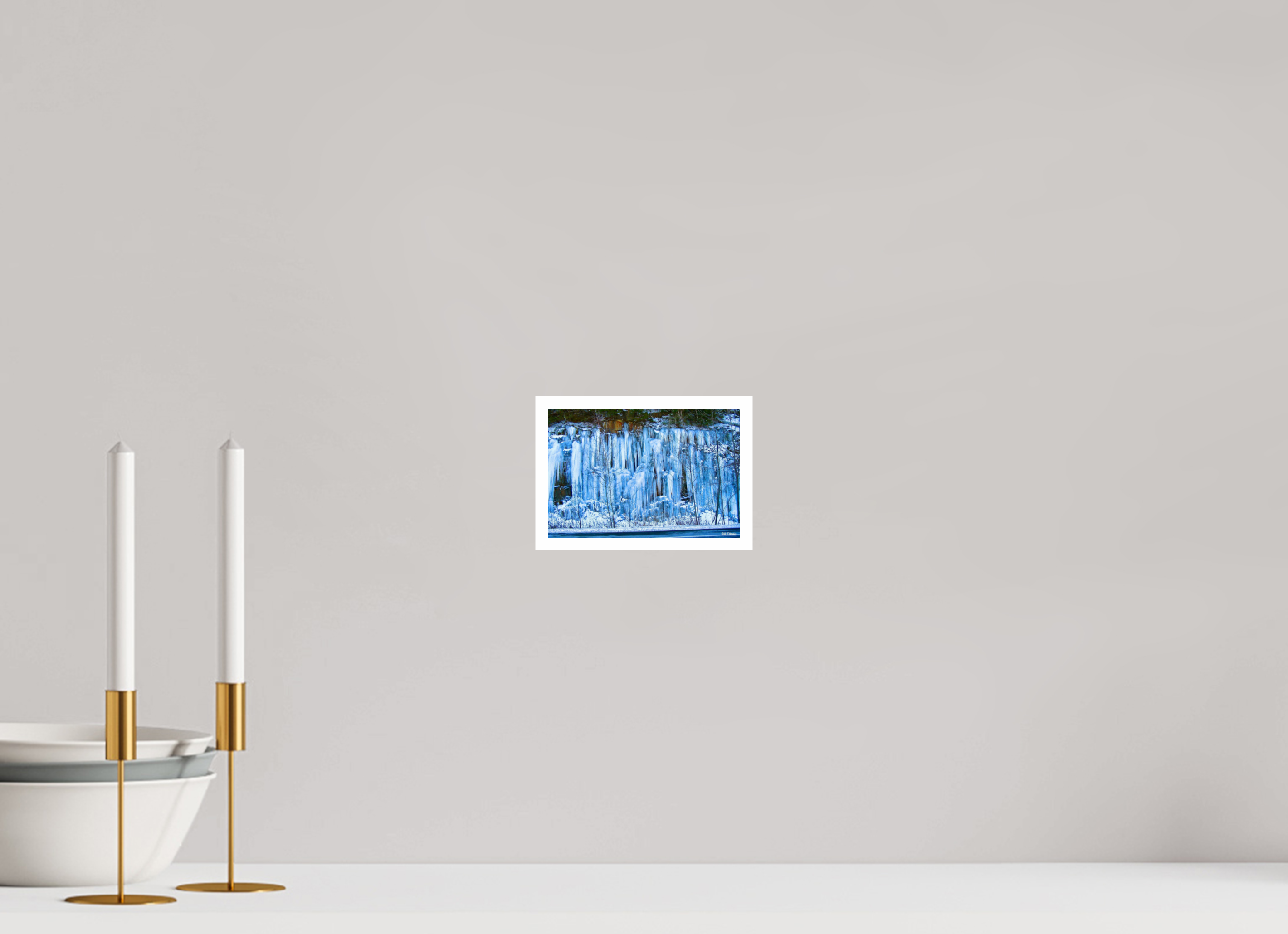 6 x 4″, Print with 0.4in white border Ice Wall