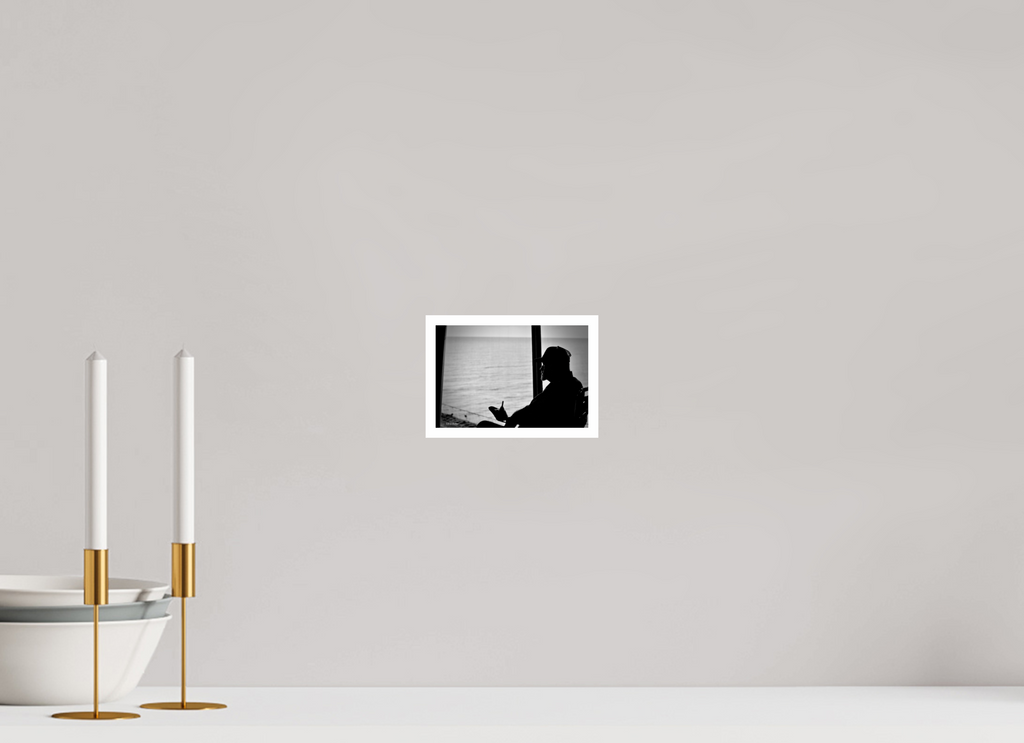 6 x 4″, Print with 0.4in white border Watching the Sea