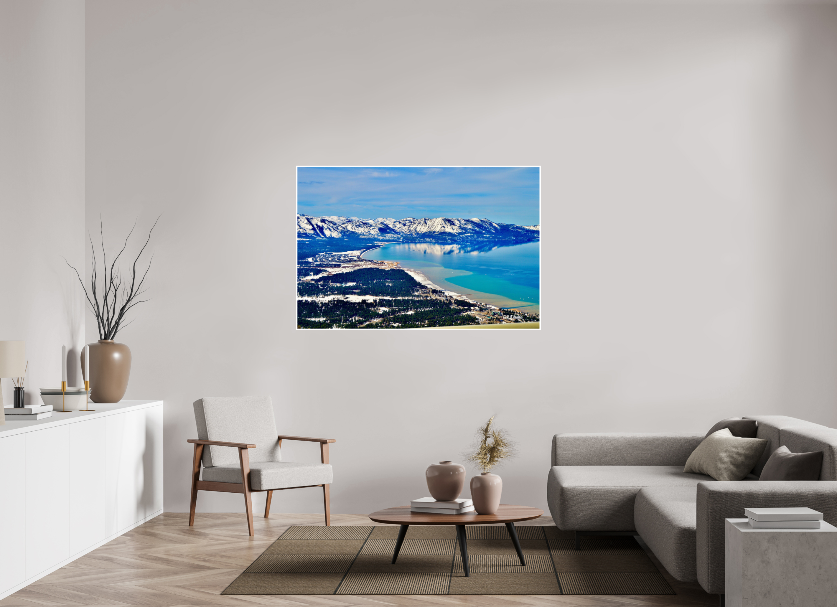 60 x 40″, Print with 0.4in white border Lake Tahoe