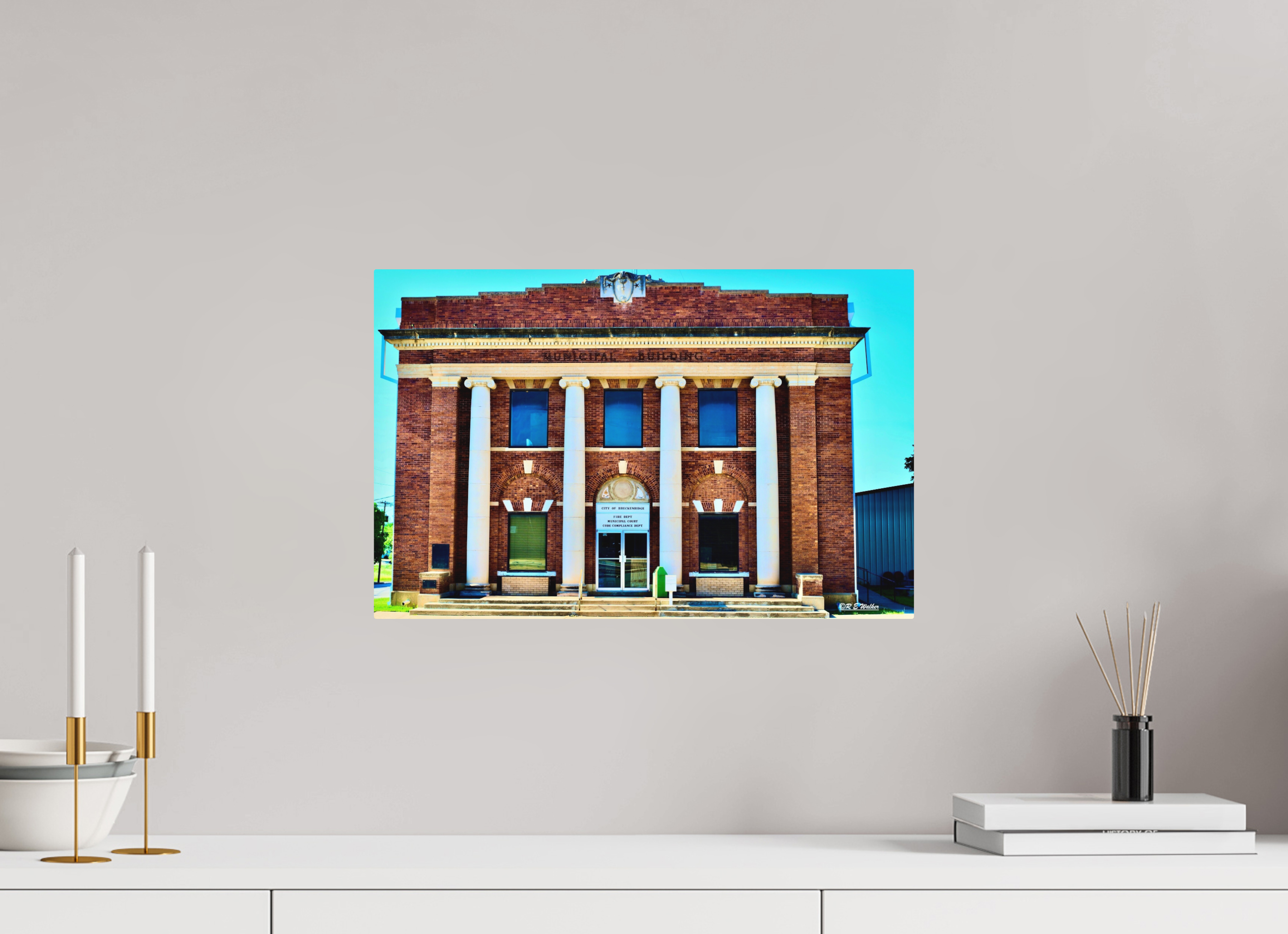 18.5 x 12″, Aluminum Breckenridge, TX Fire Dept