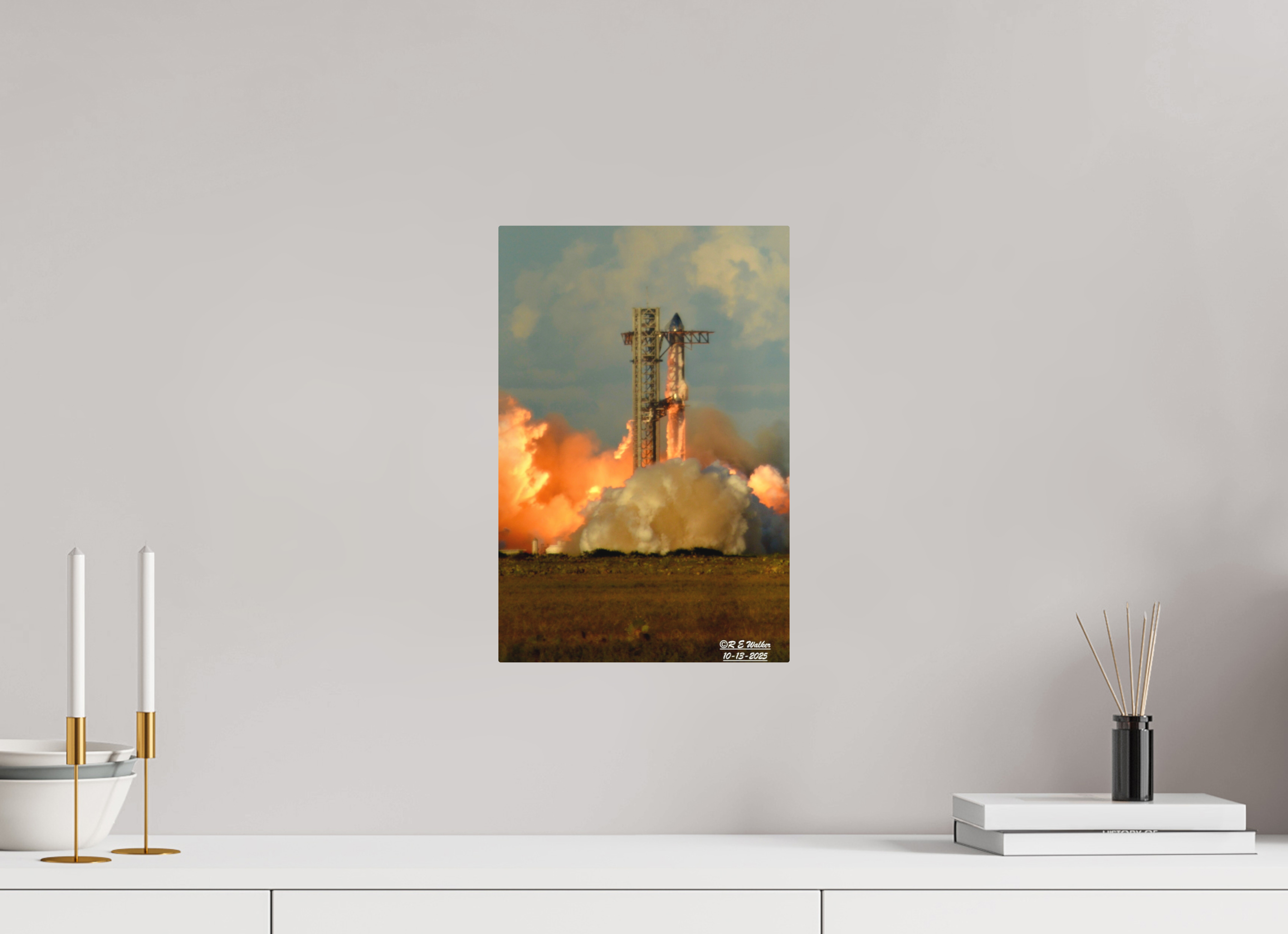 10 x 15″, Aluminum SpaceX Starship Launch Ignition