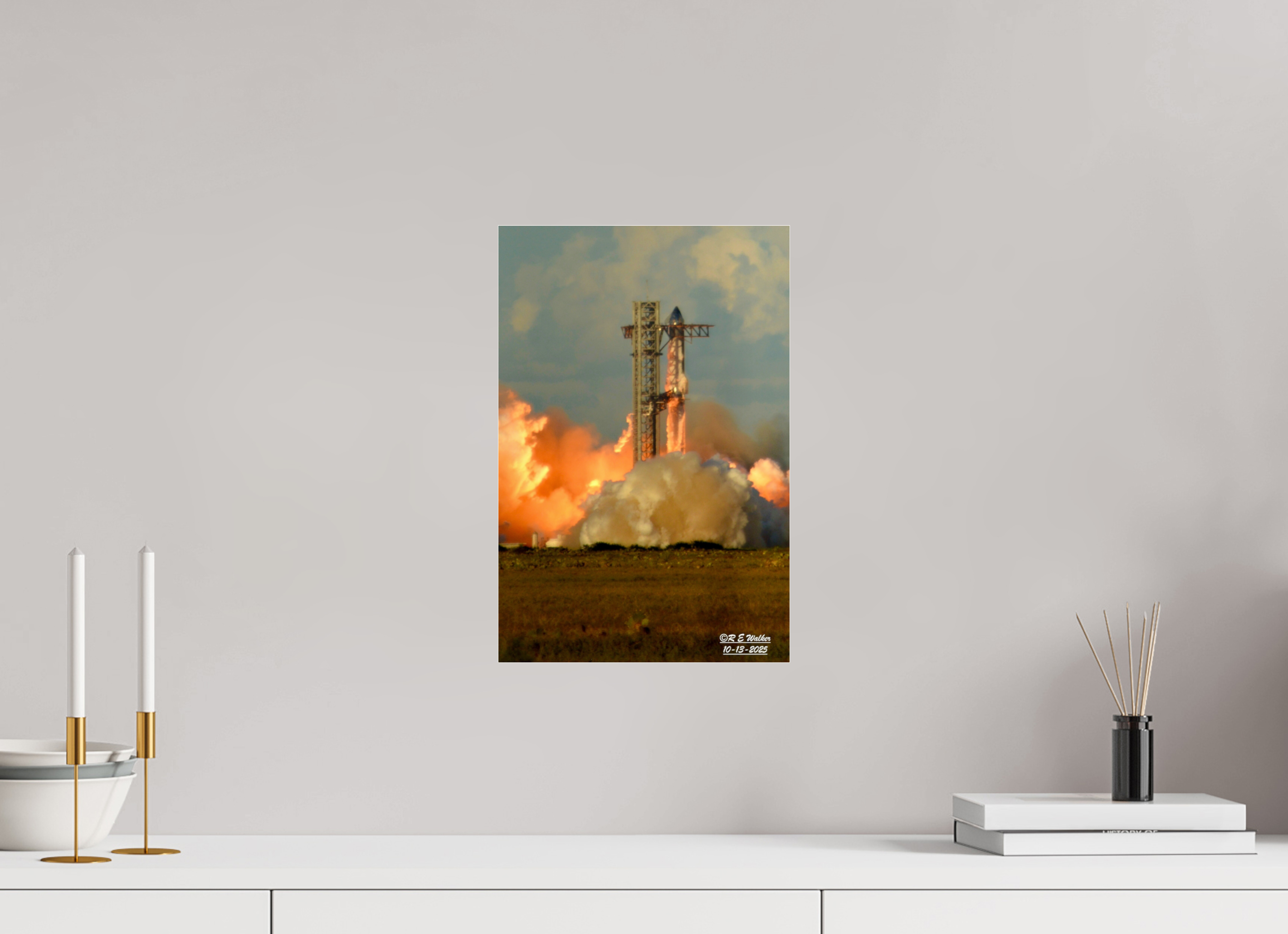 10 x 15″, acrylic-noframe-glossy SpaceX Starship