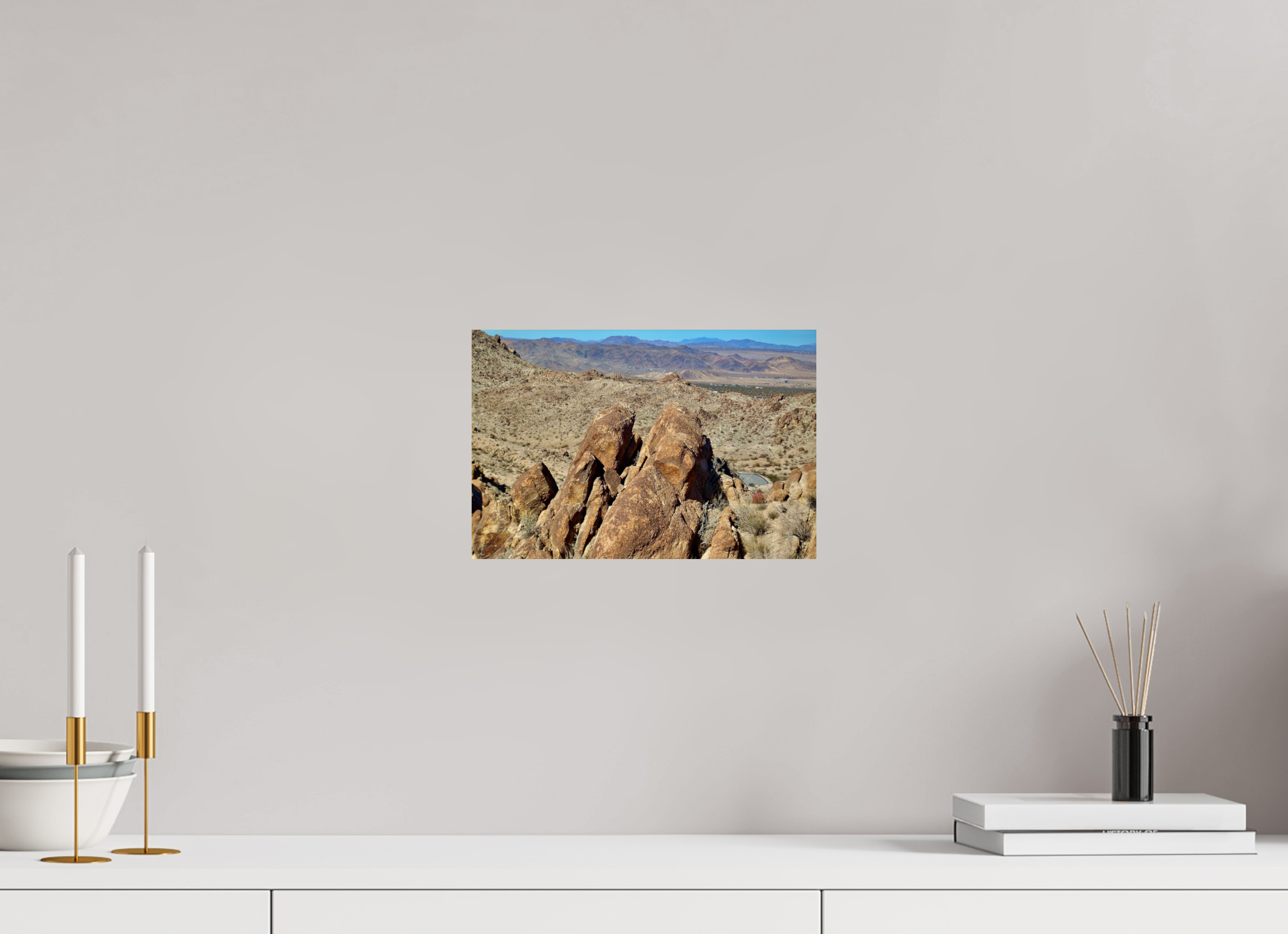 12 x 8″, Glossy Print without border Rock Formation Josha National Park
