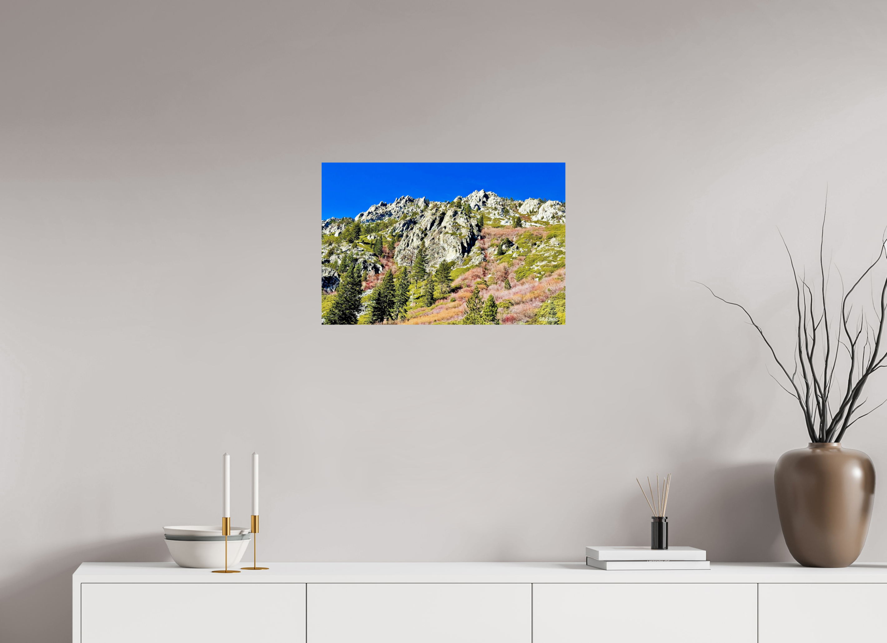 24 x 16″, Glossy Print without border Emerald Bay Mountain View