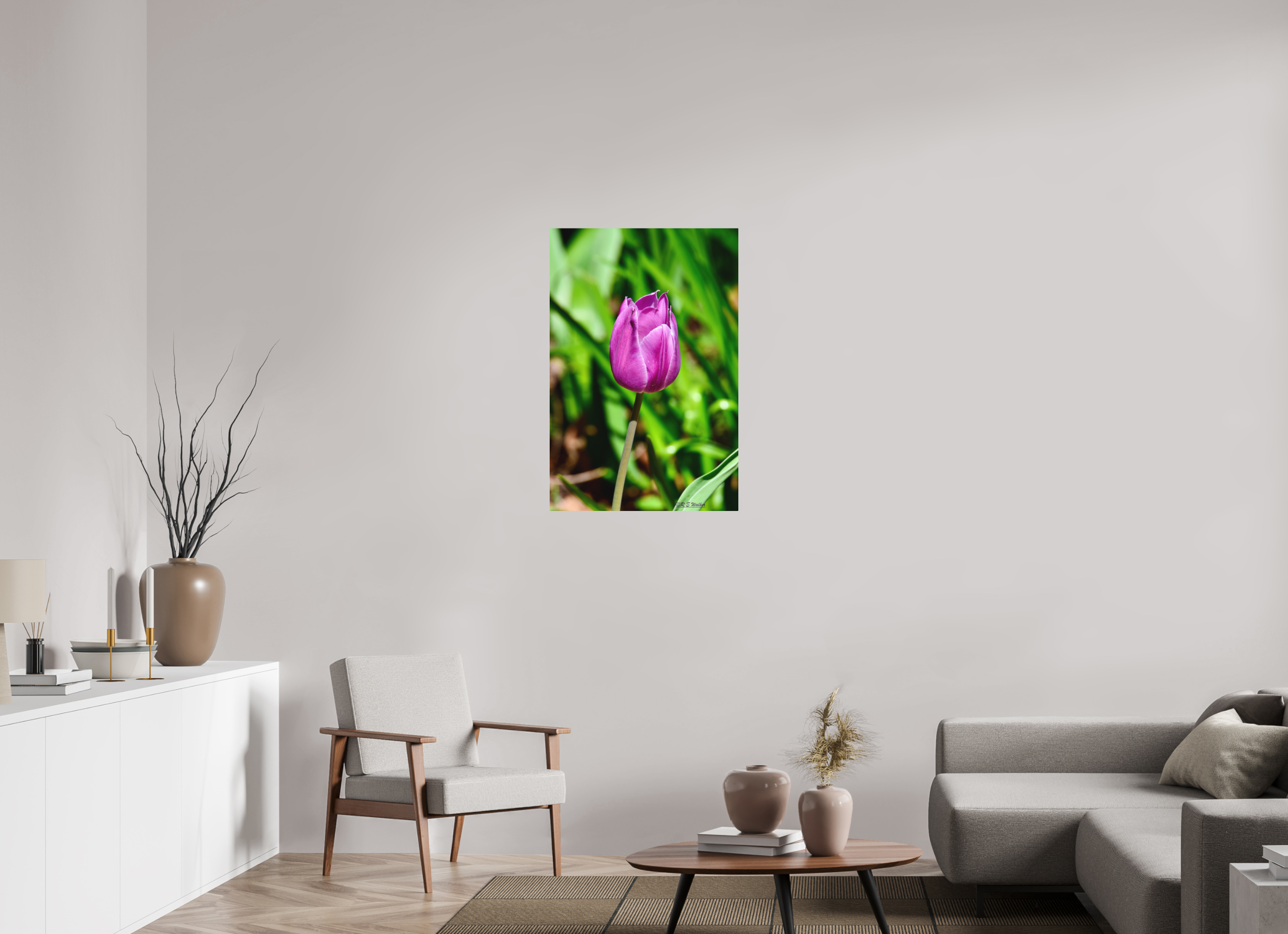 24 x 36″, Aluminum Tulip in Weatherford, Tx