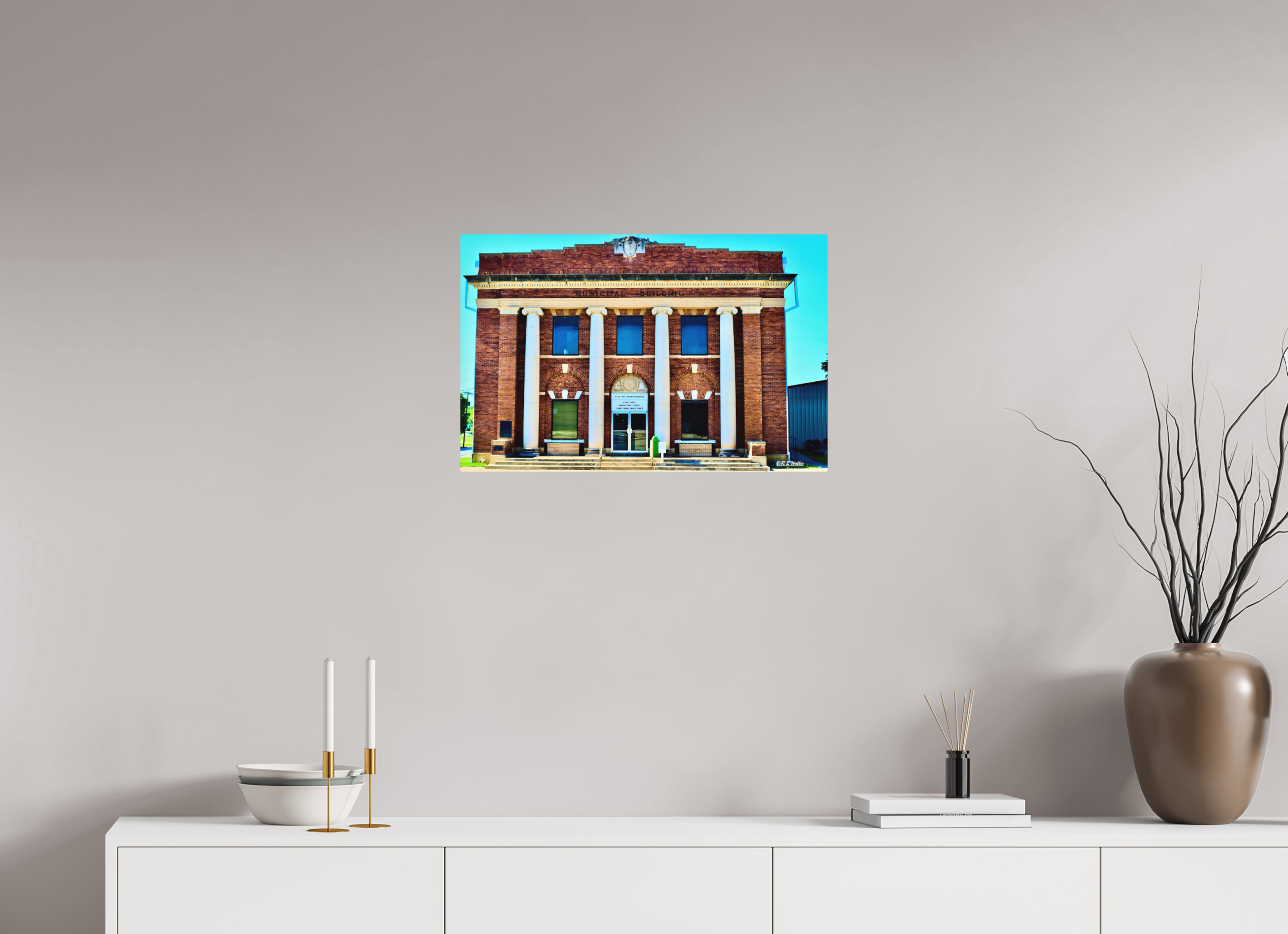 24.7 x 16″, Aluminum Breckenridge, TX Fire Dept