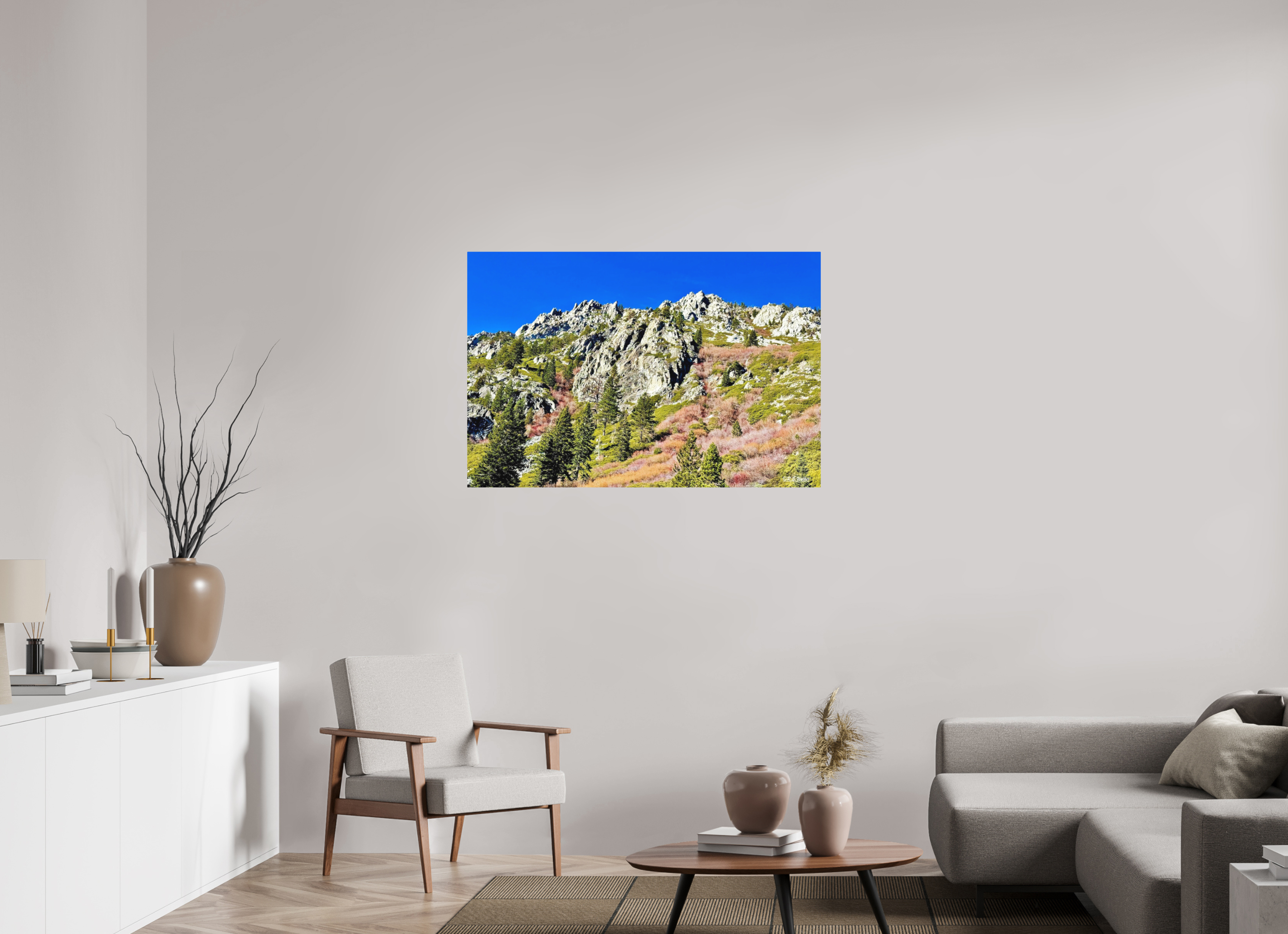 45 x 30″, Aluminum Emerald Bay Mountain View