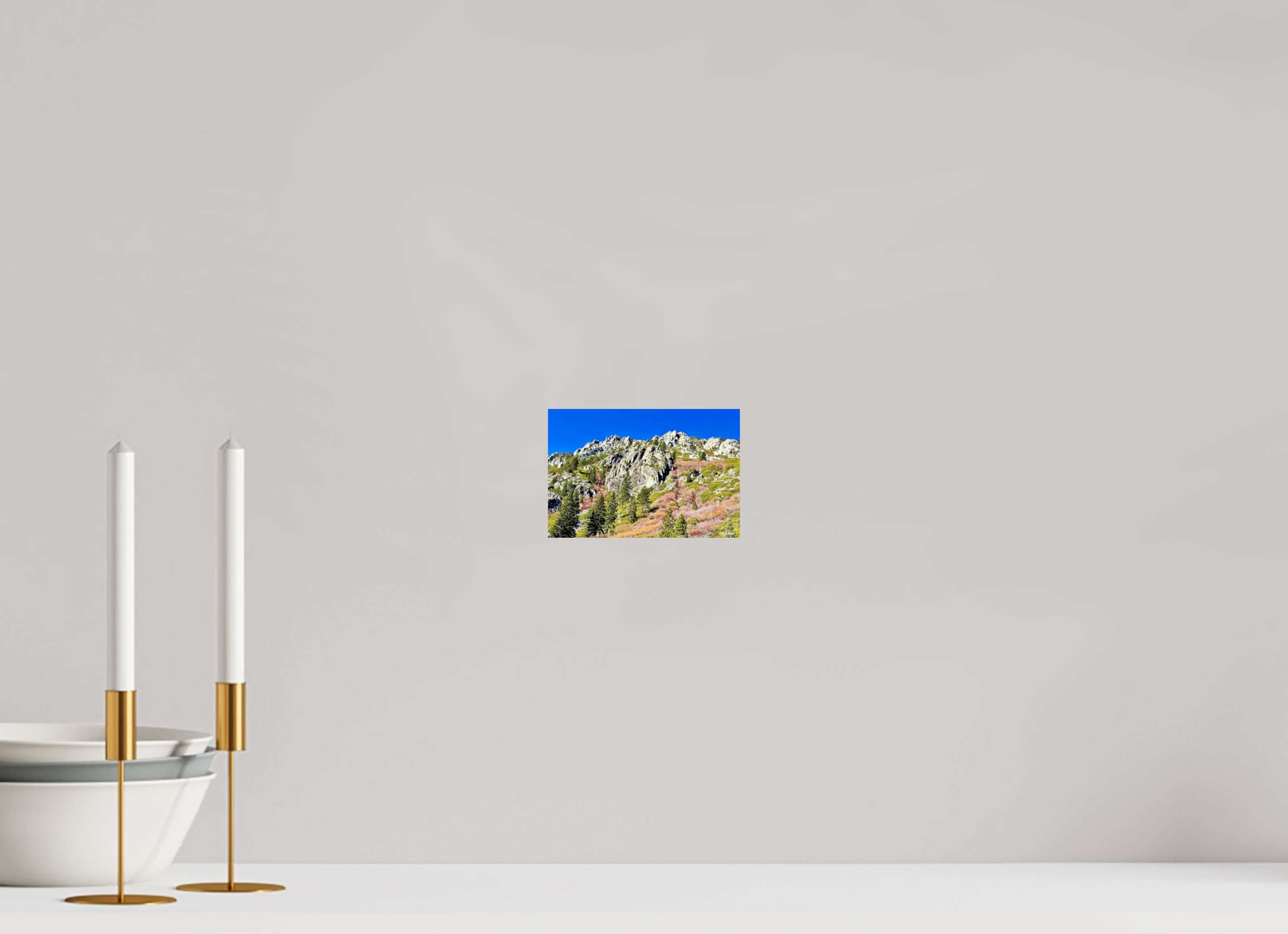 6 x 4″, Glossy Print without border Emerald Bay Mountain View