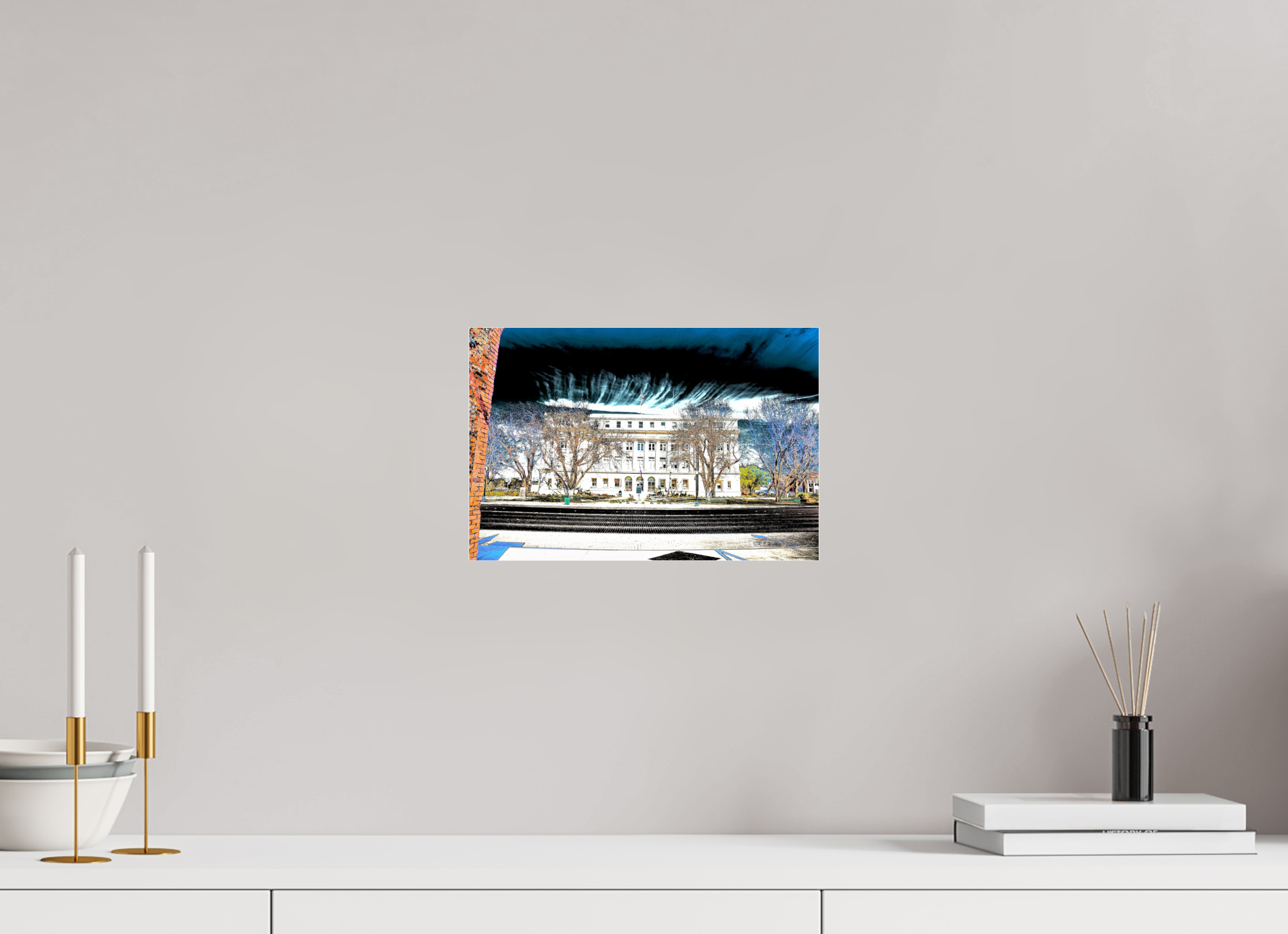 12 x 8″, acrylic-noframe-glossy Stephens County Courthouse