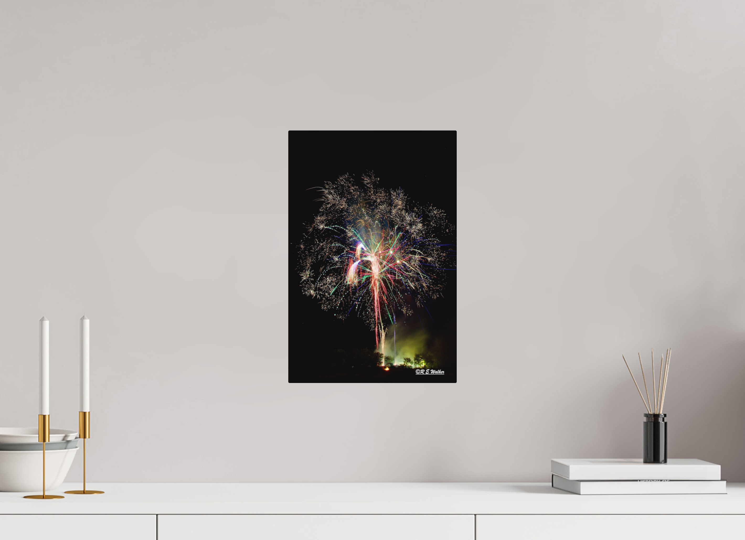 10 x 15″, Aluminum Firework Tree