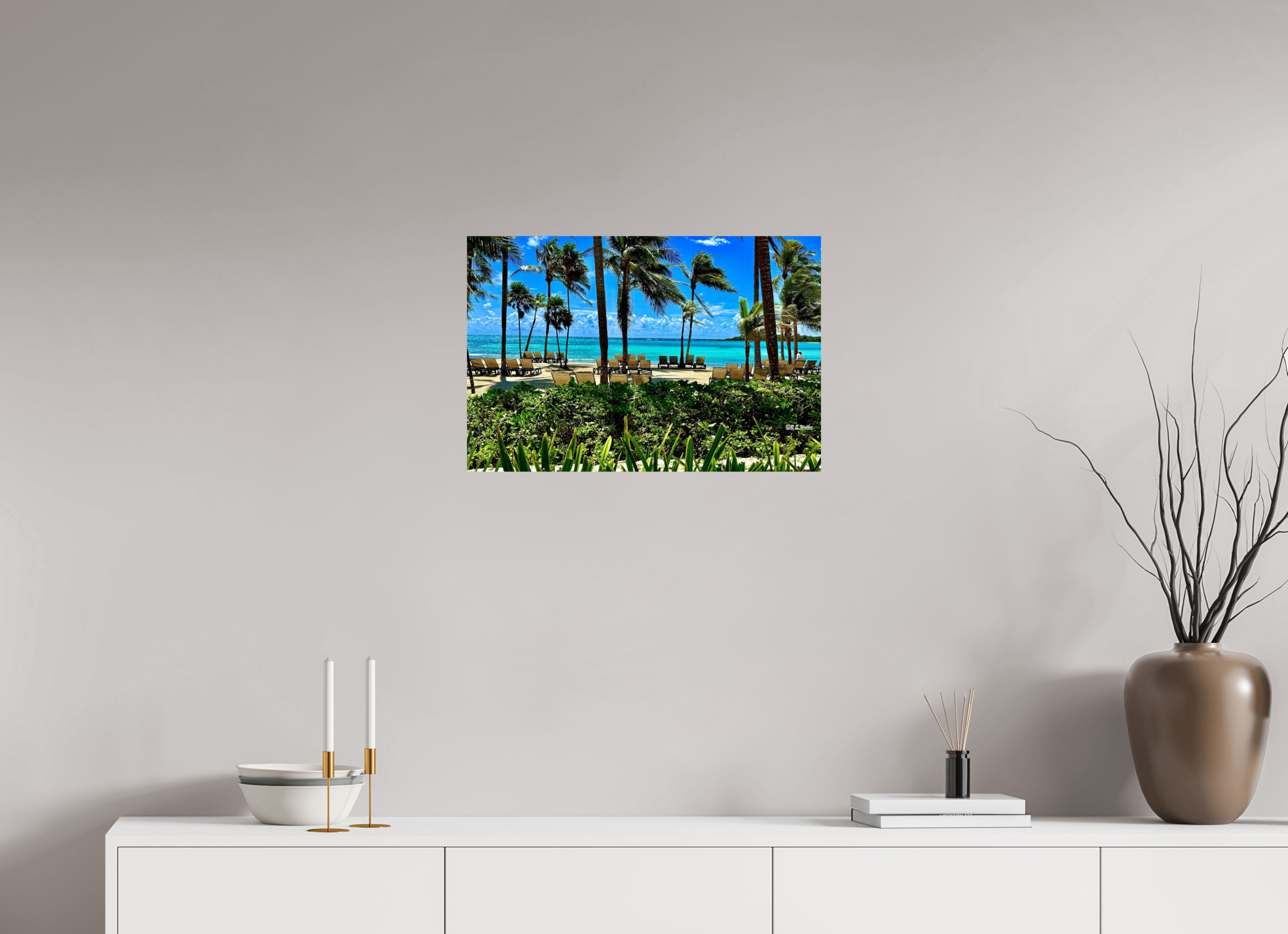 24 x 16″, Glossy Print without border Barcelo View in Riviera Maya MX