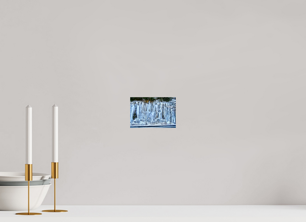 6 x 4″, Glossy Print without border Ice Wall