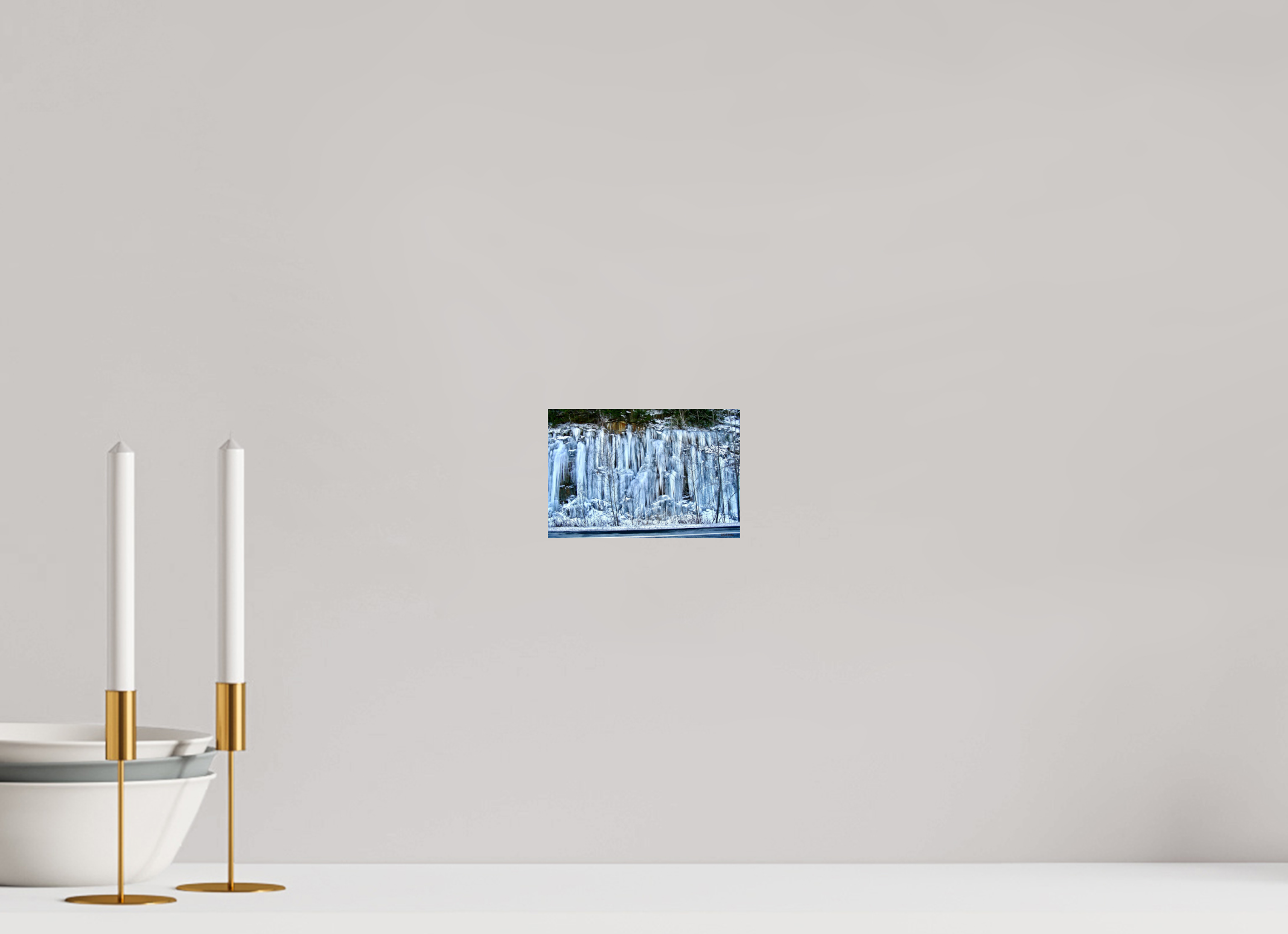 6 x 4″, Glossy Print without border Ice Wall