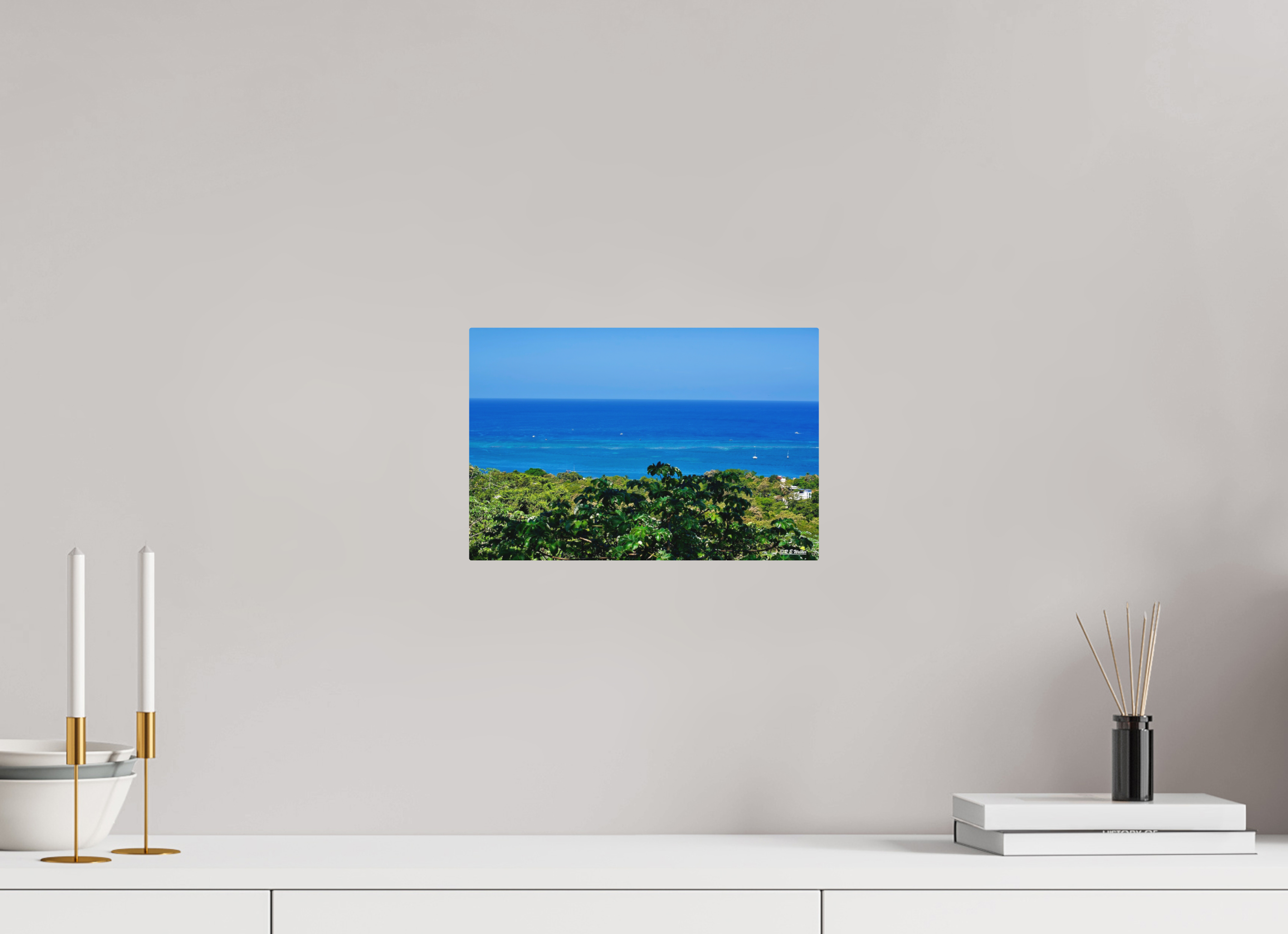 12 x 8″, Aluminum Roatan Shore