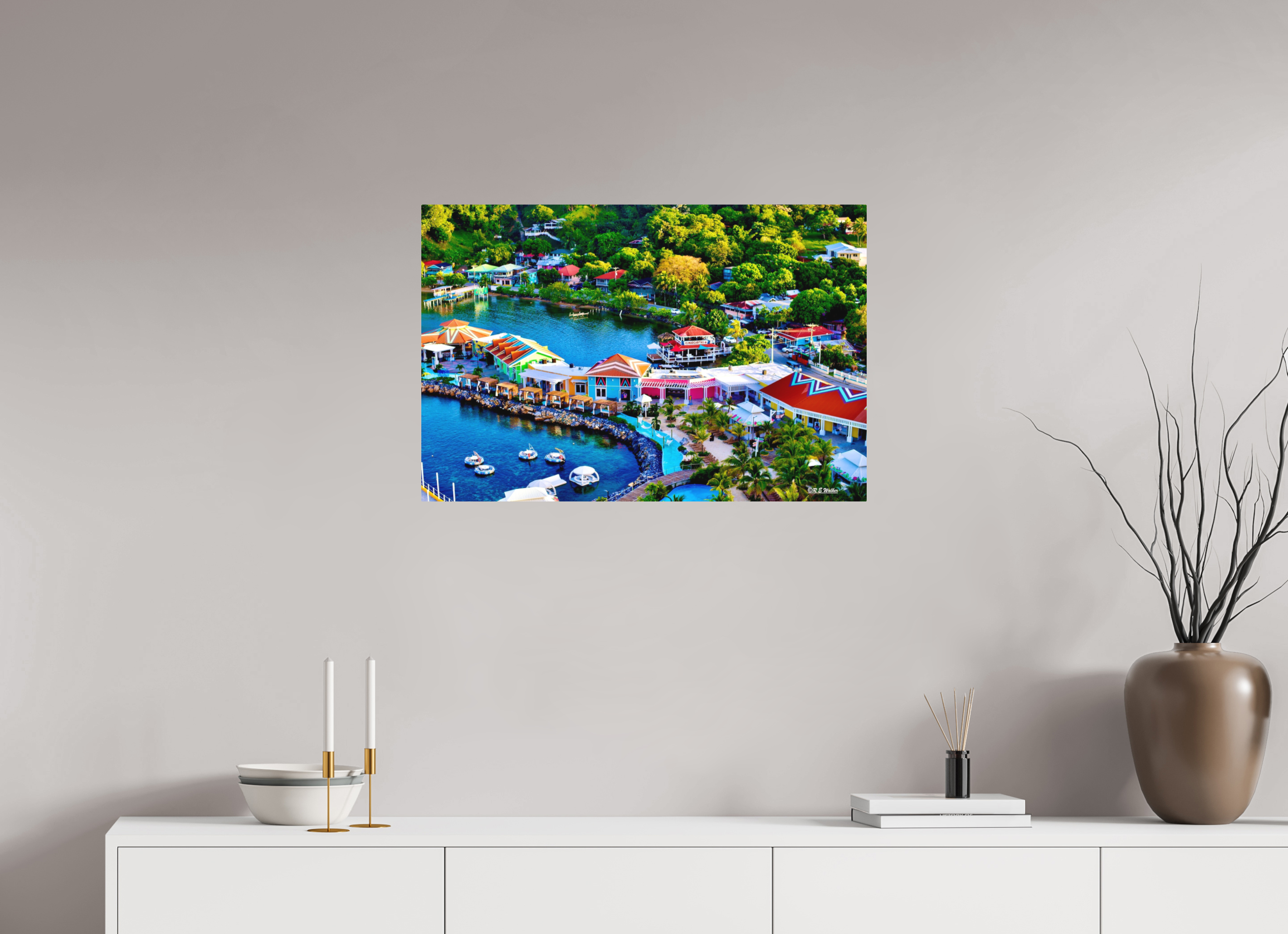 30 x 20″, Aluminum Roatan Port