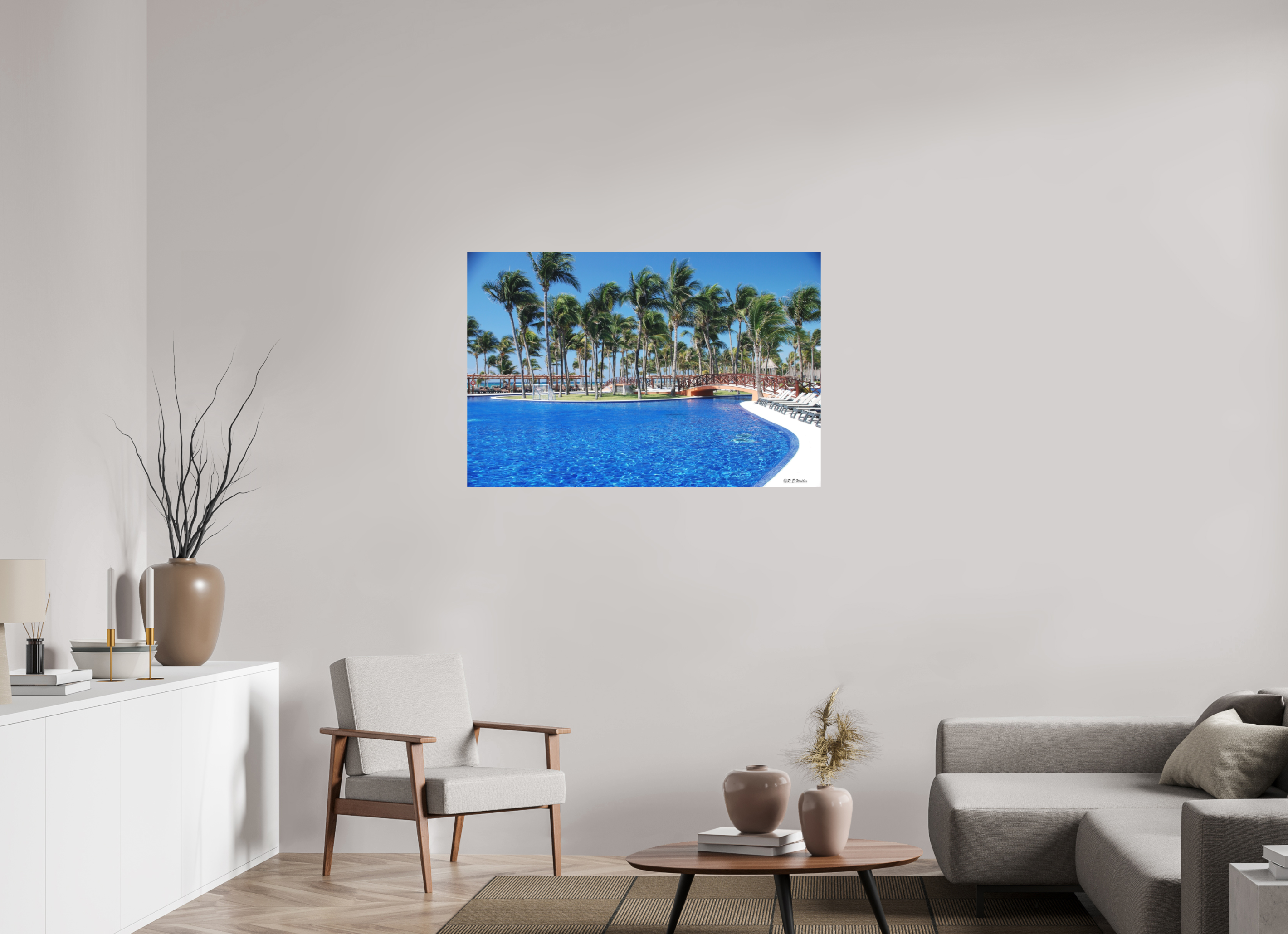 45 x 30″, Aluminum Tropical View at Riviera Maya