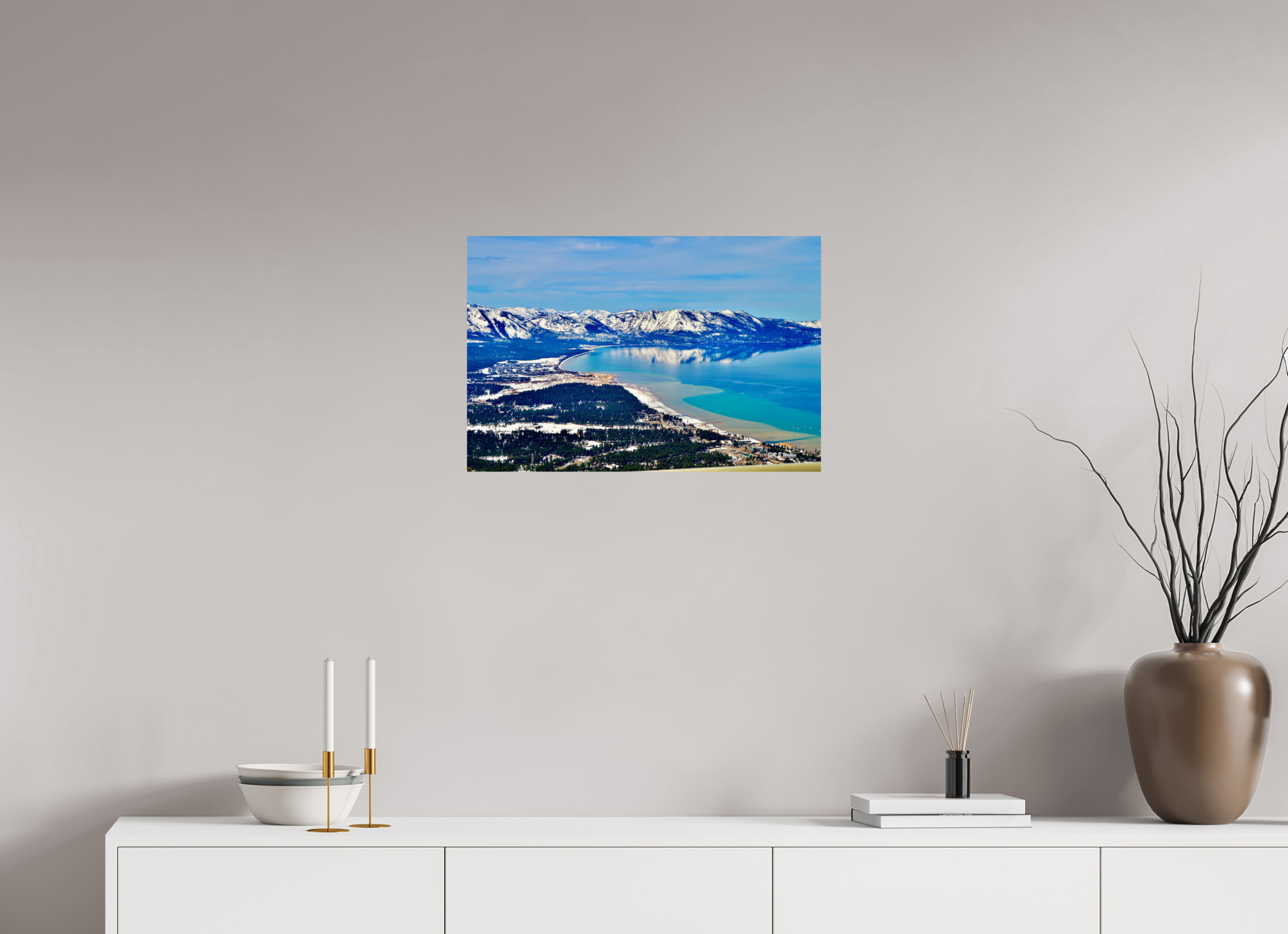 24 x 16″, Glossy Print without border Lake Tahoe