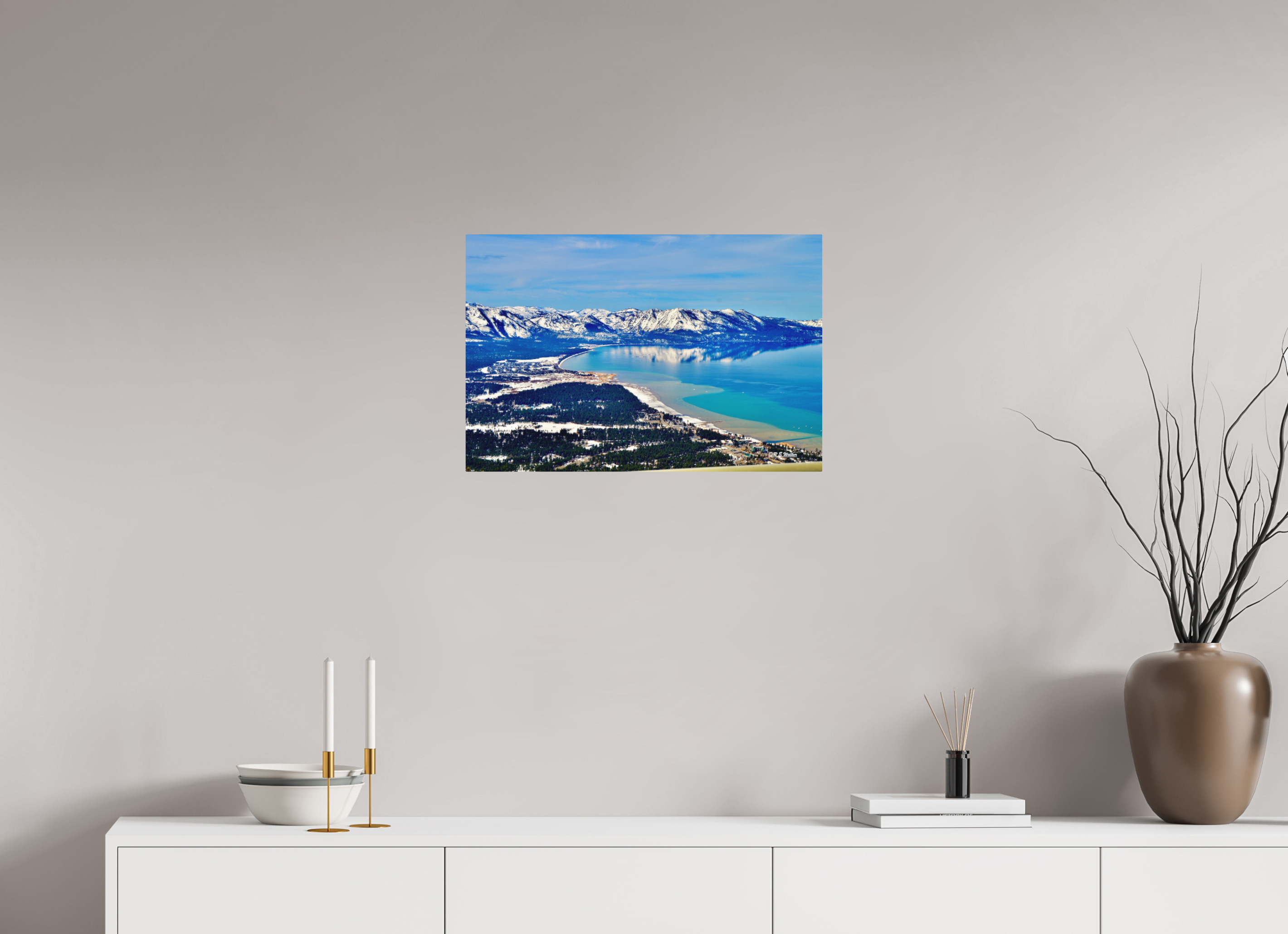 24 x 16″, Aluminum Lake Tahoe