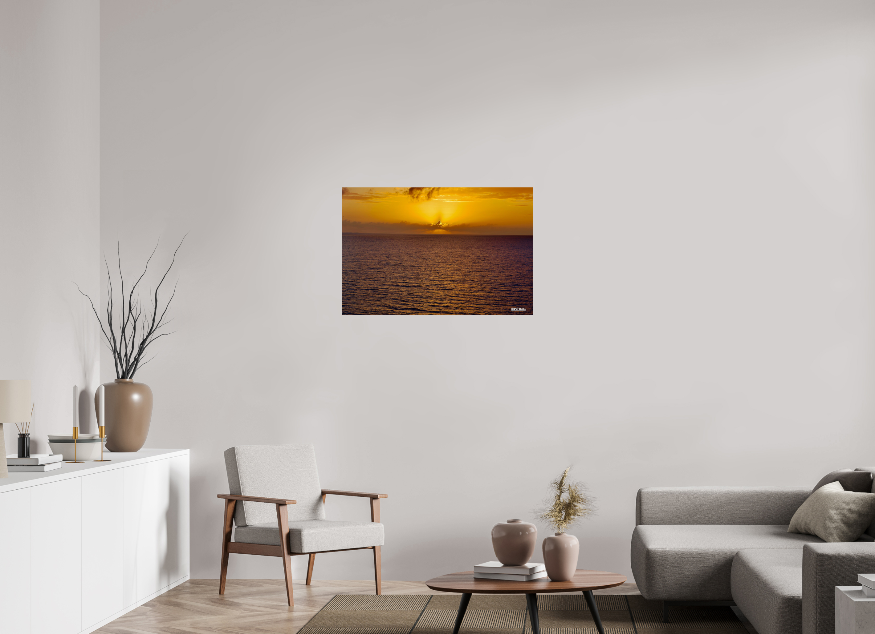 36 x 24″, Glossy Print without border Sunset at Sea