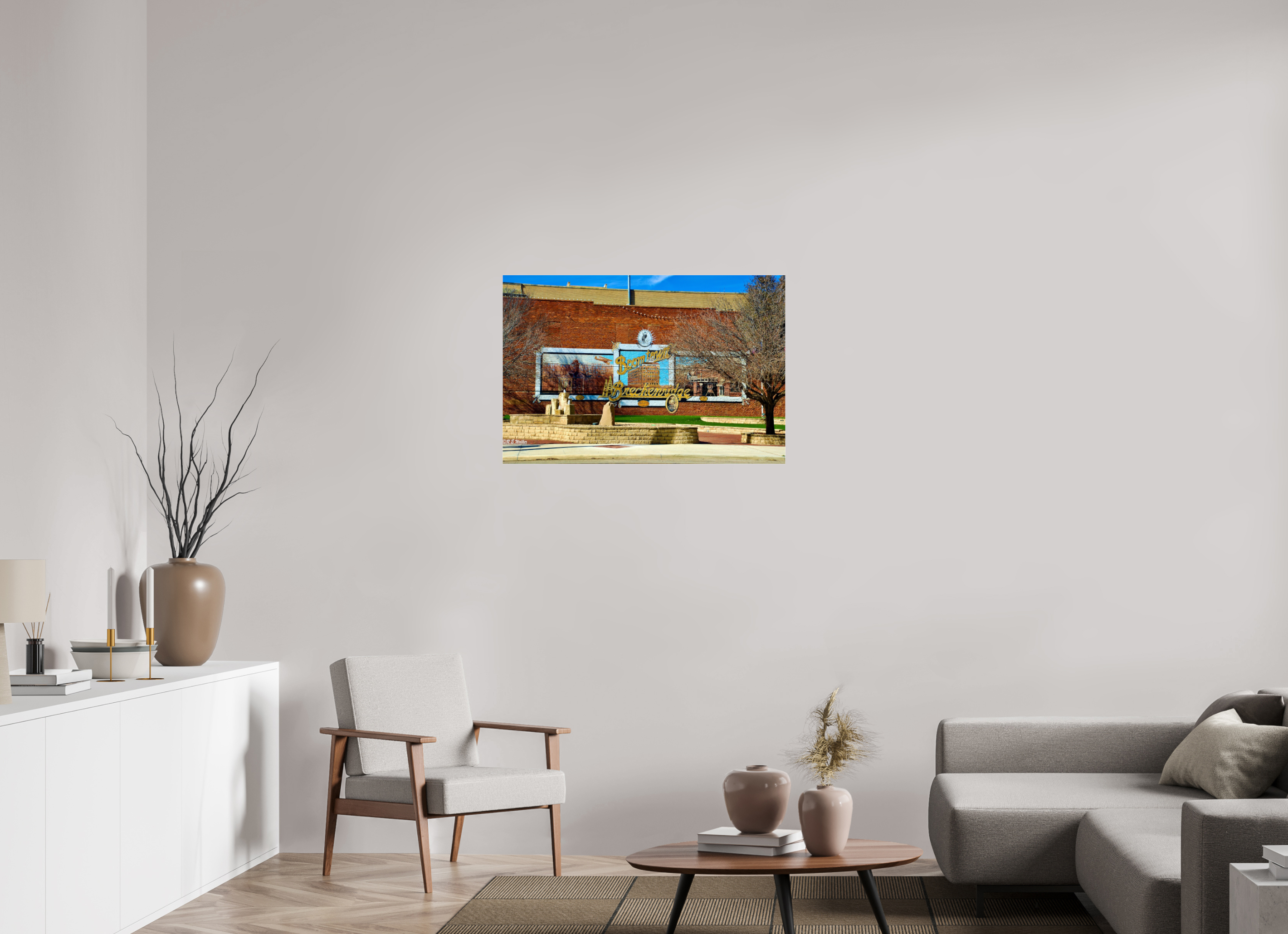 36 x 24″, acrylic-noframe-glossy Breckenridge, TX Downtown Entry Mural
