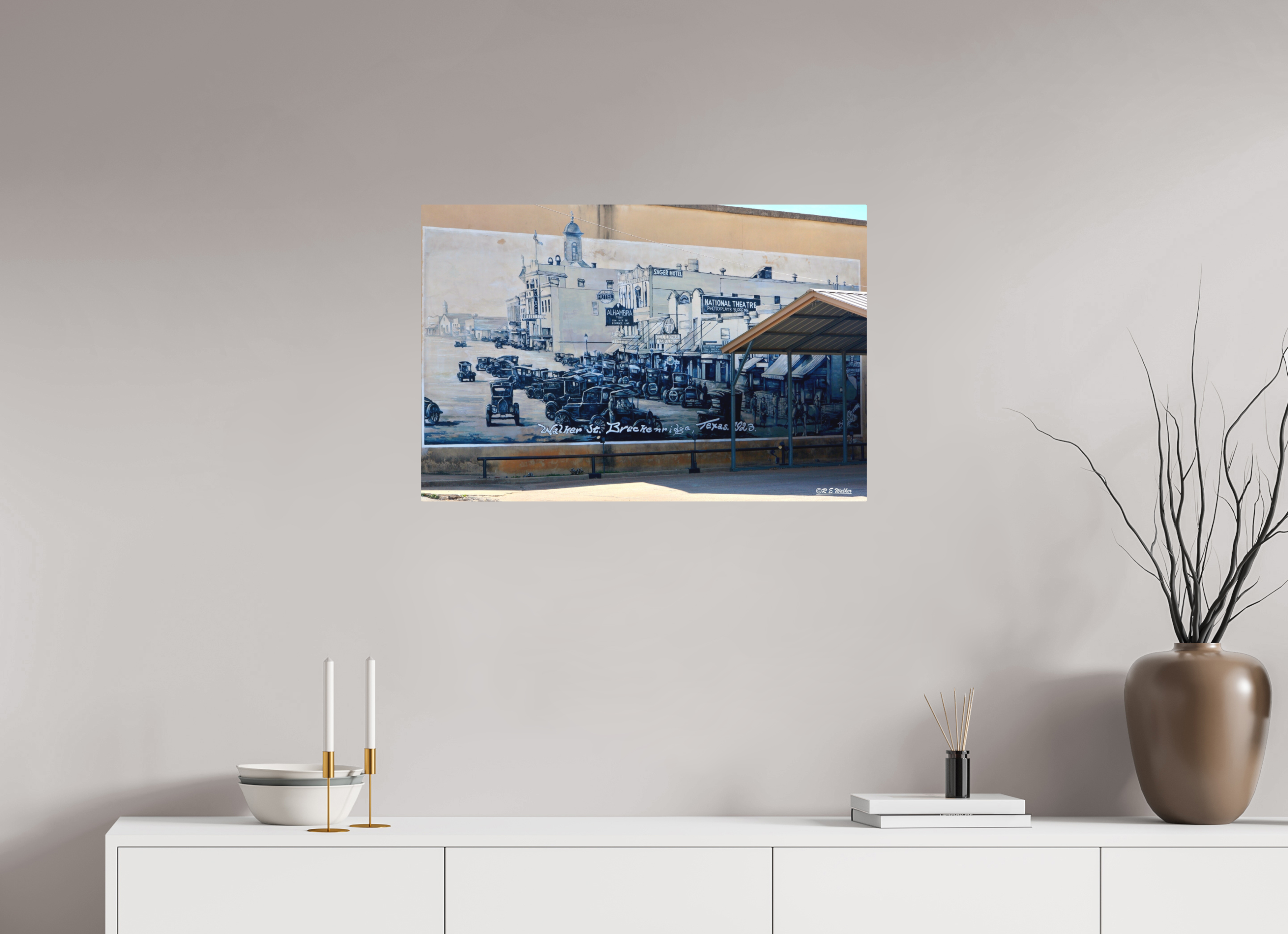 30 x 20″, Aluminum Old Breckenridge Town Mural