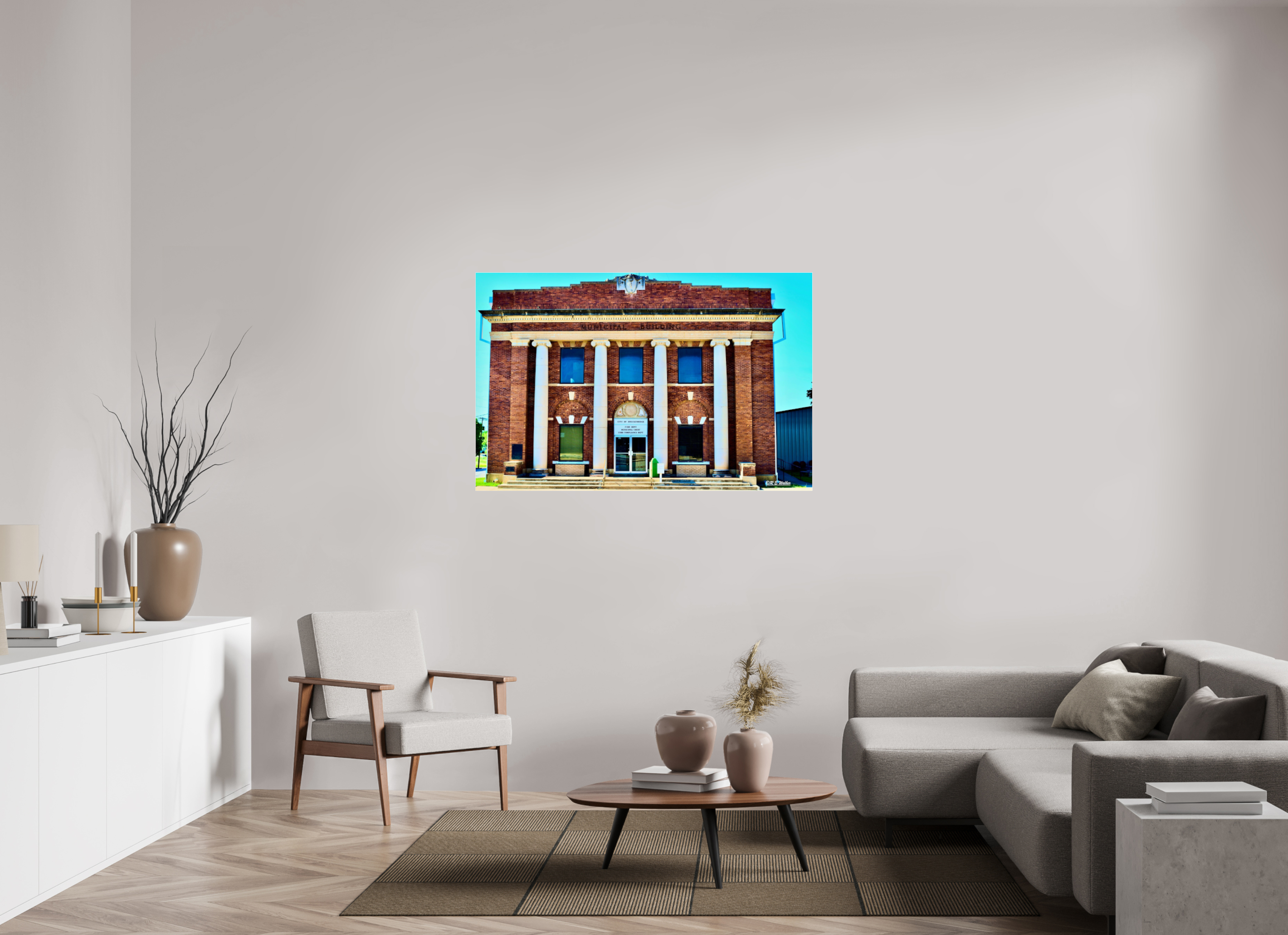 54.1 x 35″, acrylic-noframe-glossy Breckenridge, TX Fire Dept