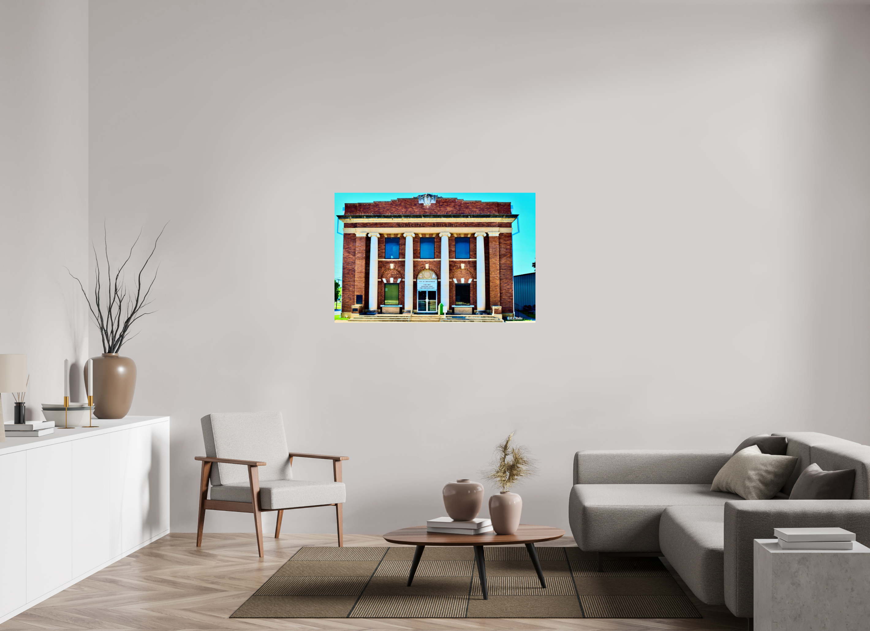 47.9 x 31″, Glossy Print without border Breckenridge, TX Fire Dept