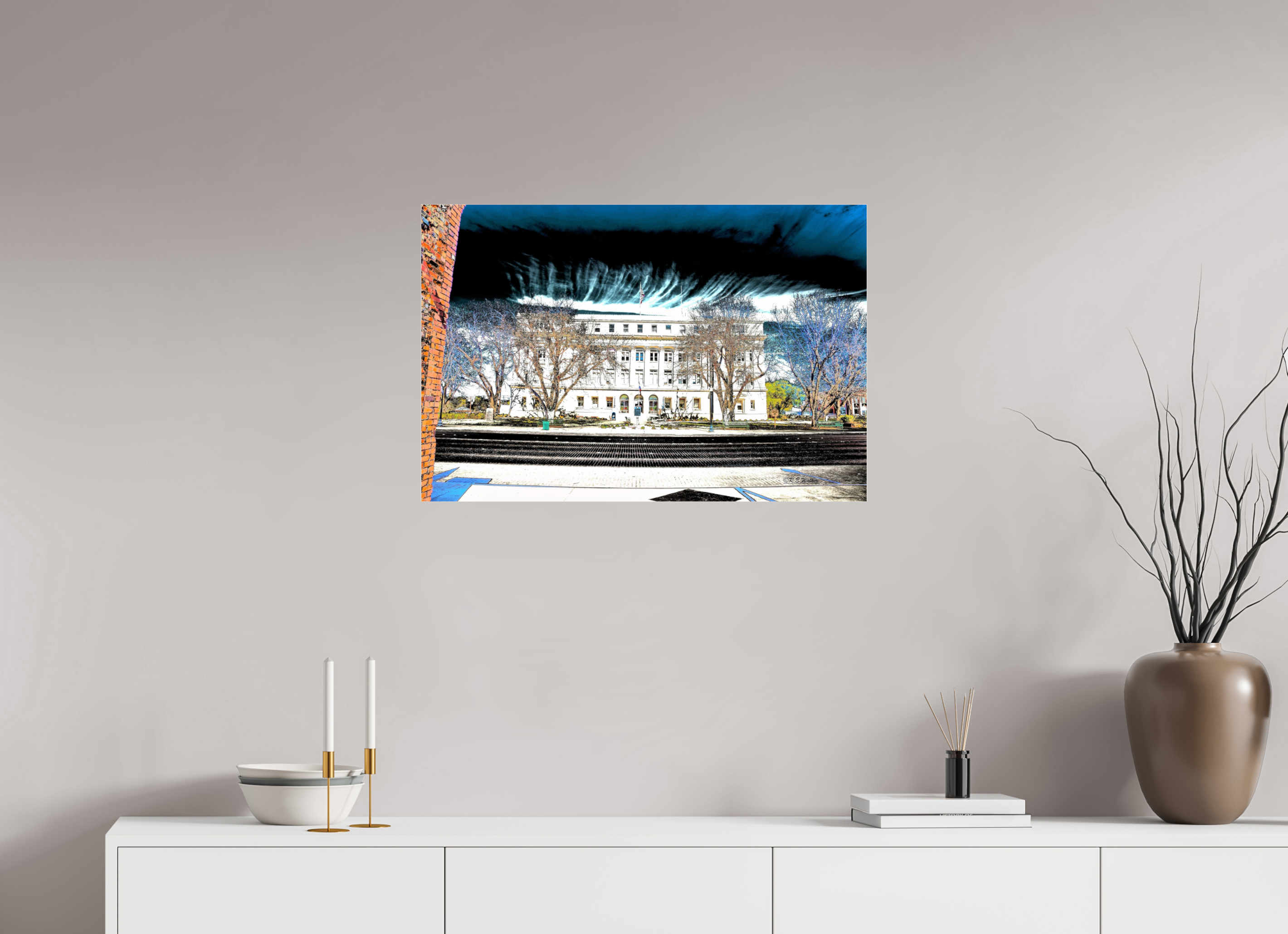 30 x 20″, acrylic-noframe-glossy Breckenridge Courthouse