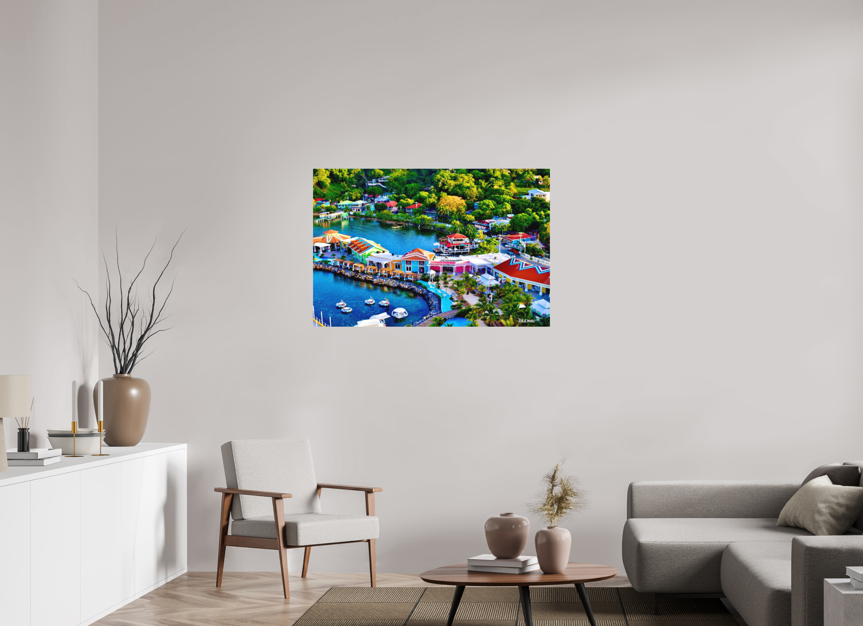 45 x 30″, Aluminum Roatan Port