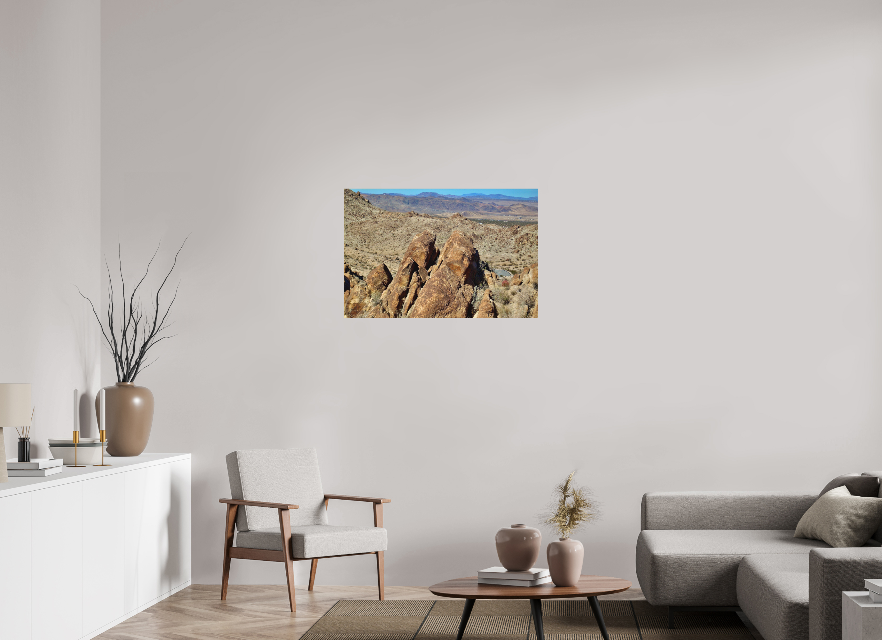 36 x 24″, Aluminum Rock Formation Josha National Park