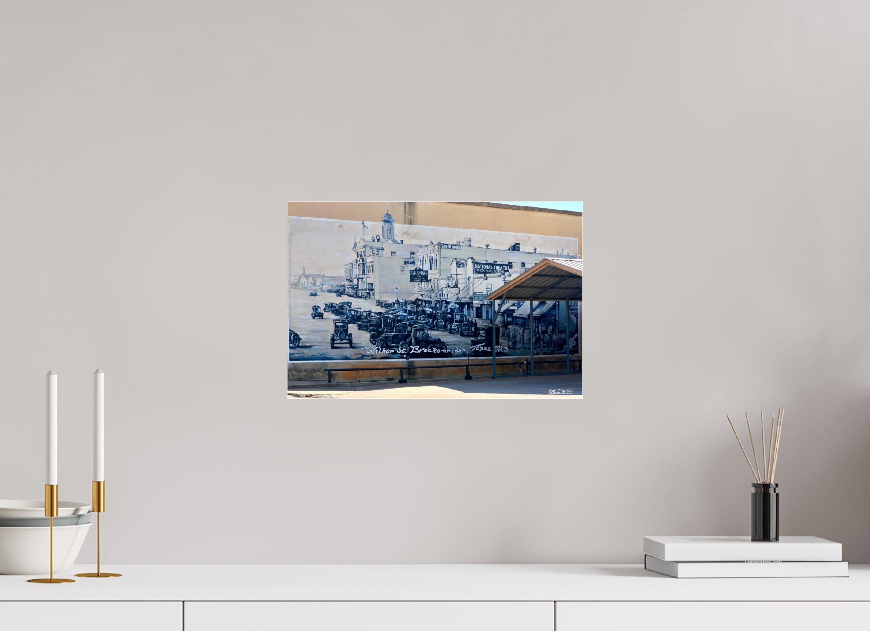 15 x 10″, acrylic-noframe-glossy Old Breckenridge Town Mural