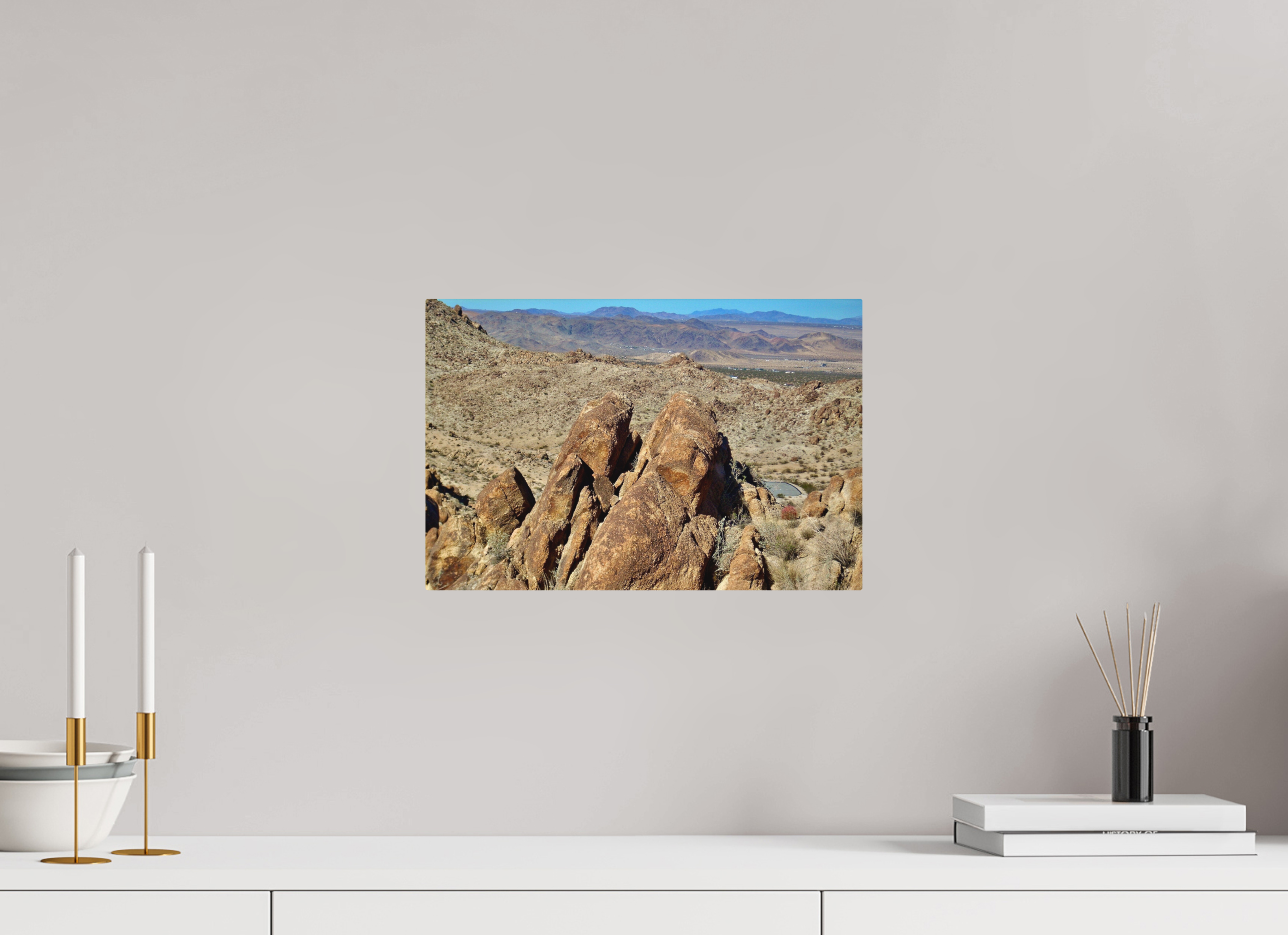 15 x 10″, Aluminum Rock Formation Josha National Park