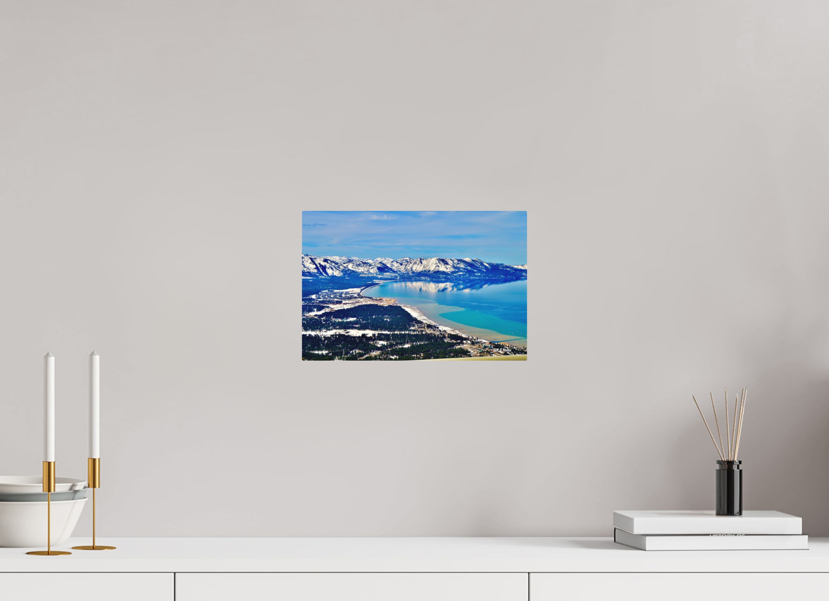 12 x 8″, Aluminum Lake Tahoe
