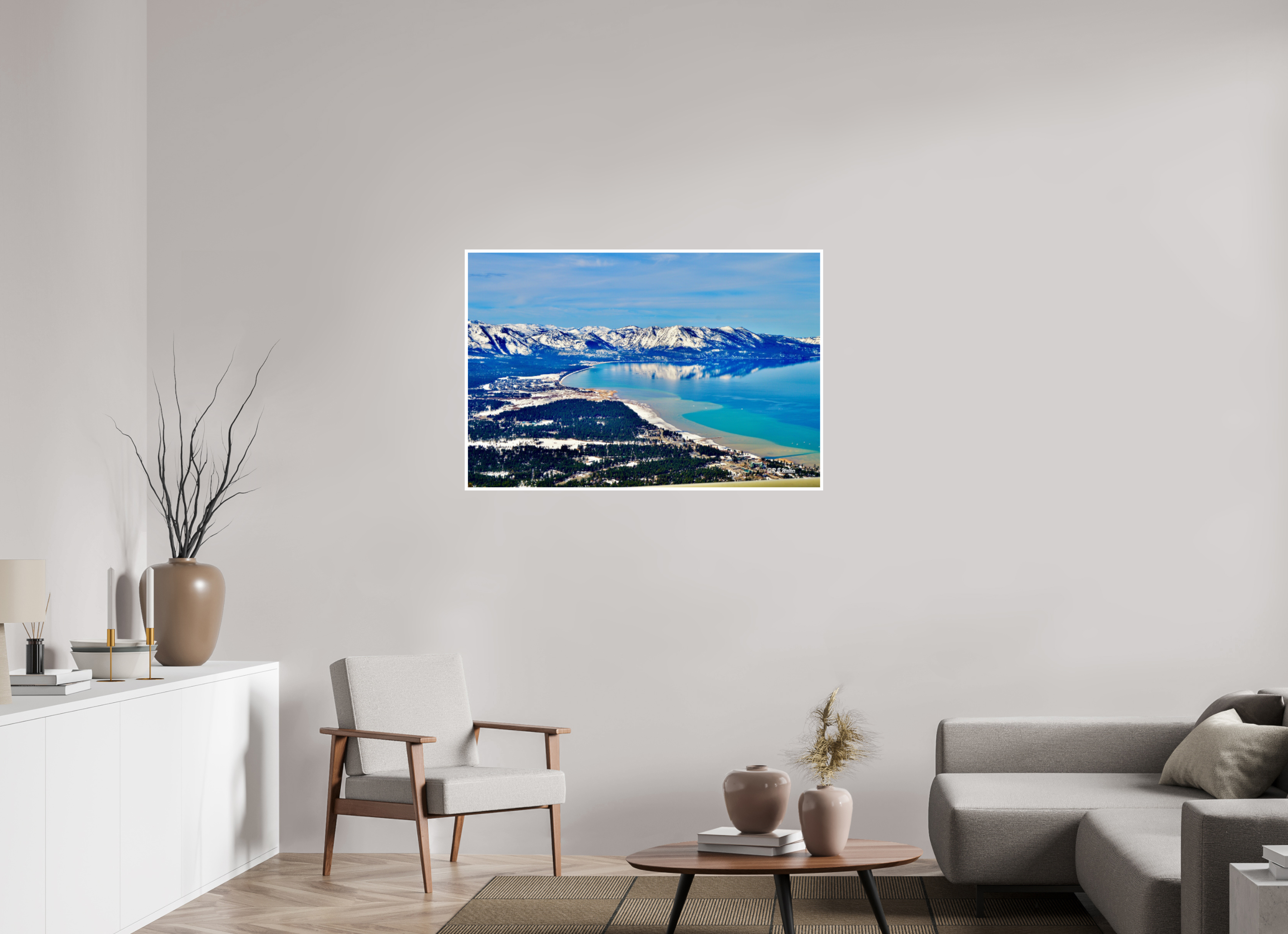 45 x 30″, Print with 0.4in white border Lake Tahoe