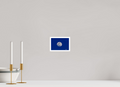 6 x 4″, Print with 0.4in white border Moon on blue background