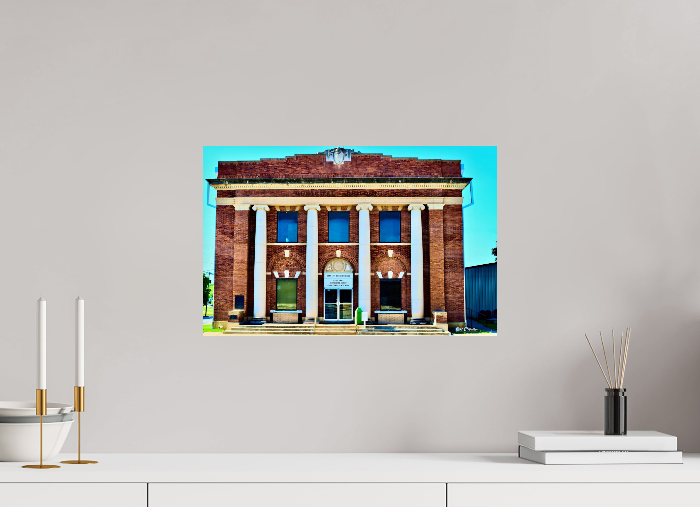 18.5 x 12″, acrylic-noframe-glossy Breckenridge, TX Fire Dept