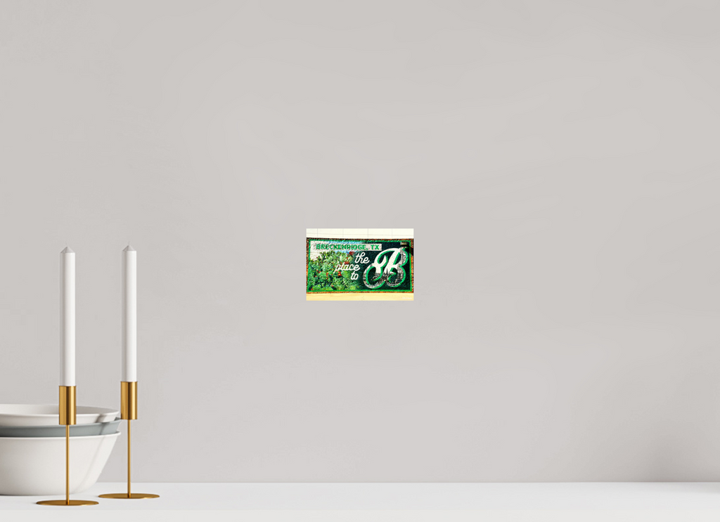 6 x 4″, Glossy Print without border Place to B Mural