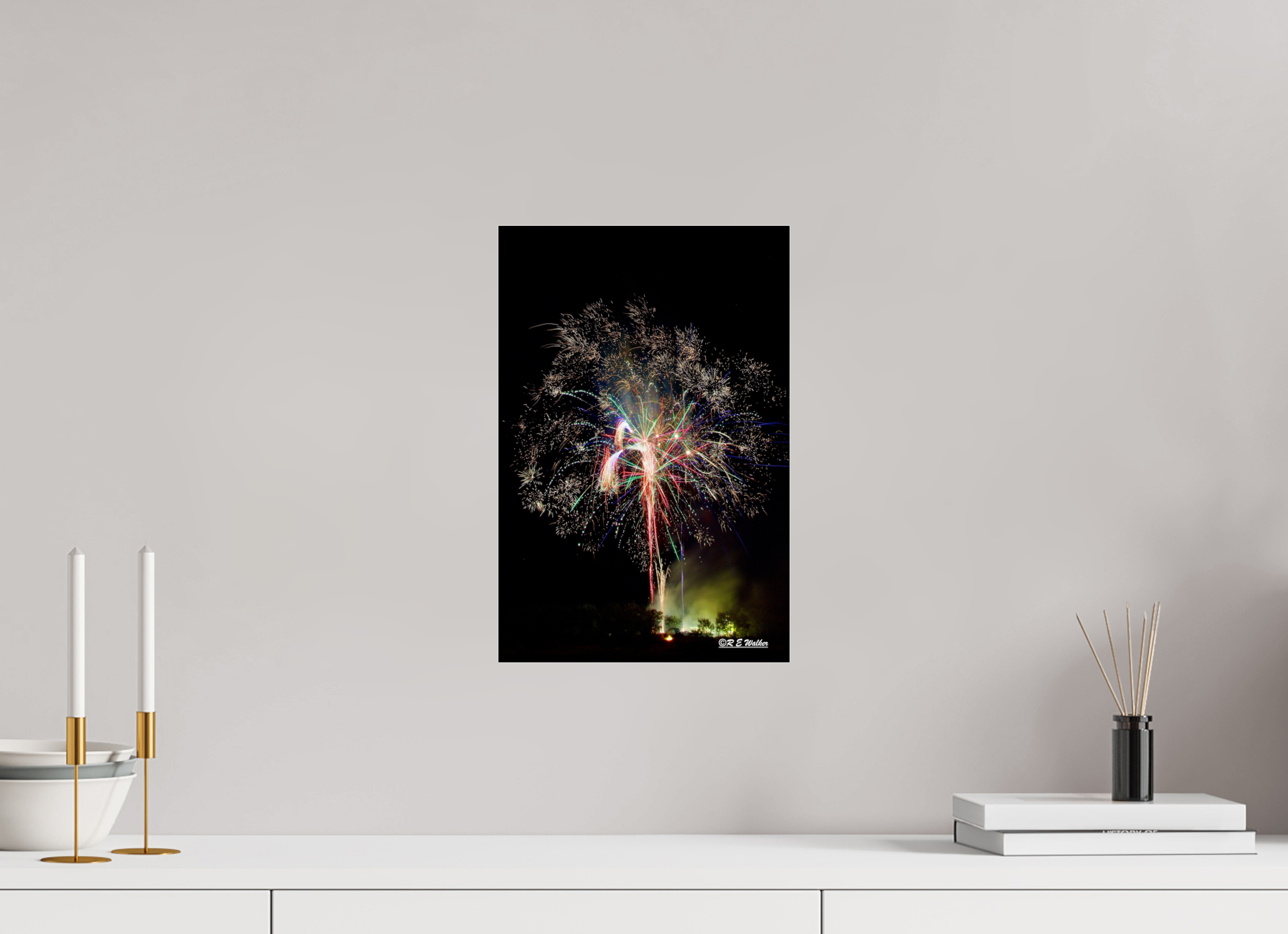 10 x 15″, acrylic-noframe-glossy Firework Tree