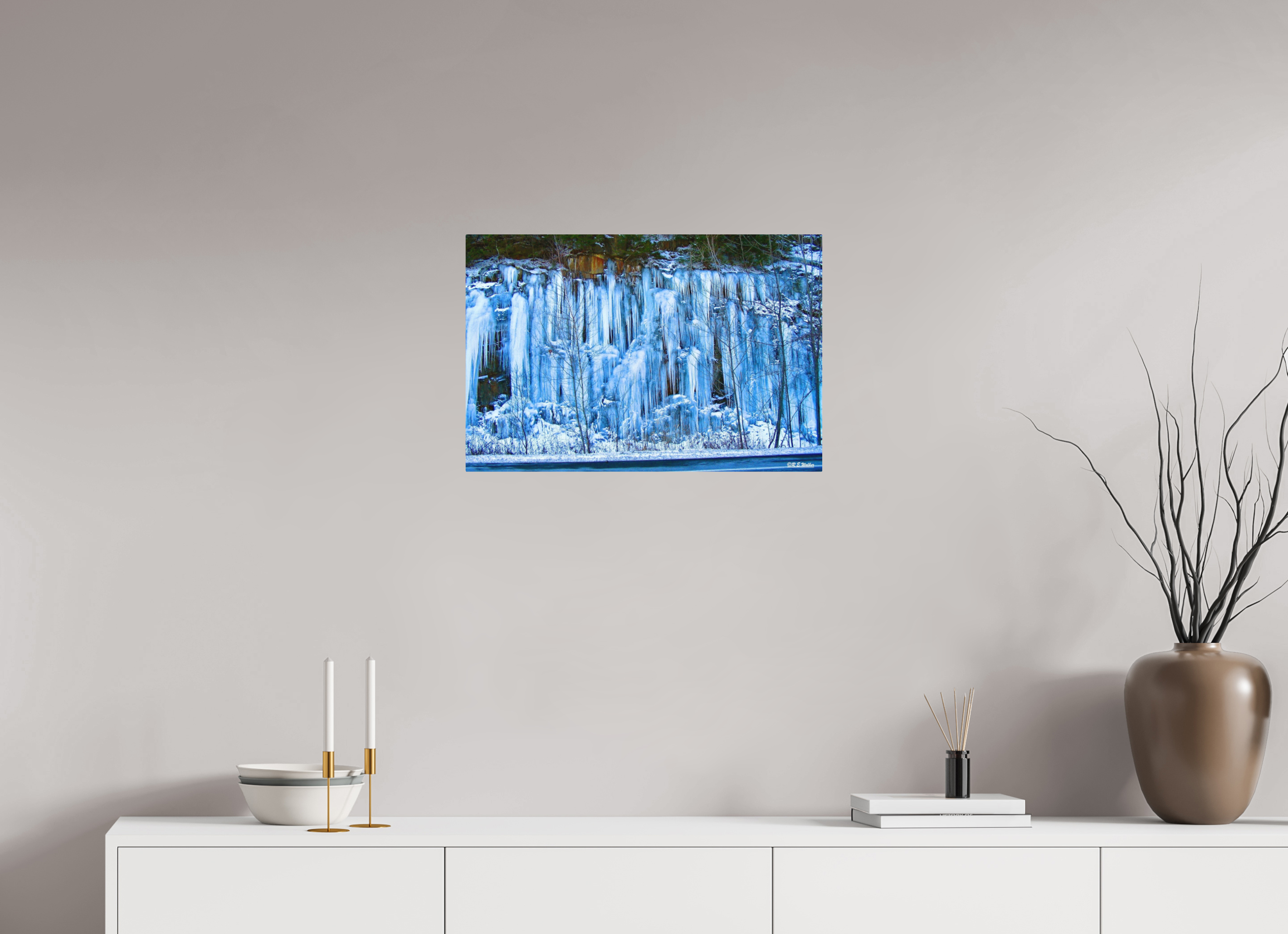 24 x 16″, Aluminum Ice Wall