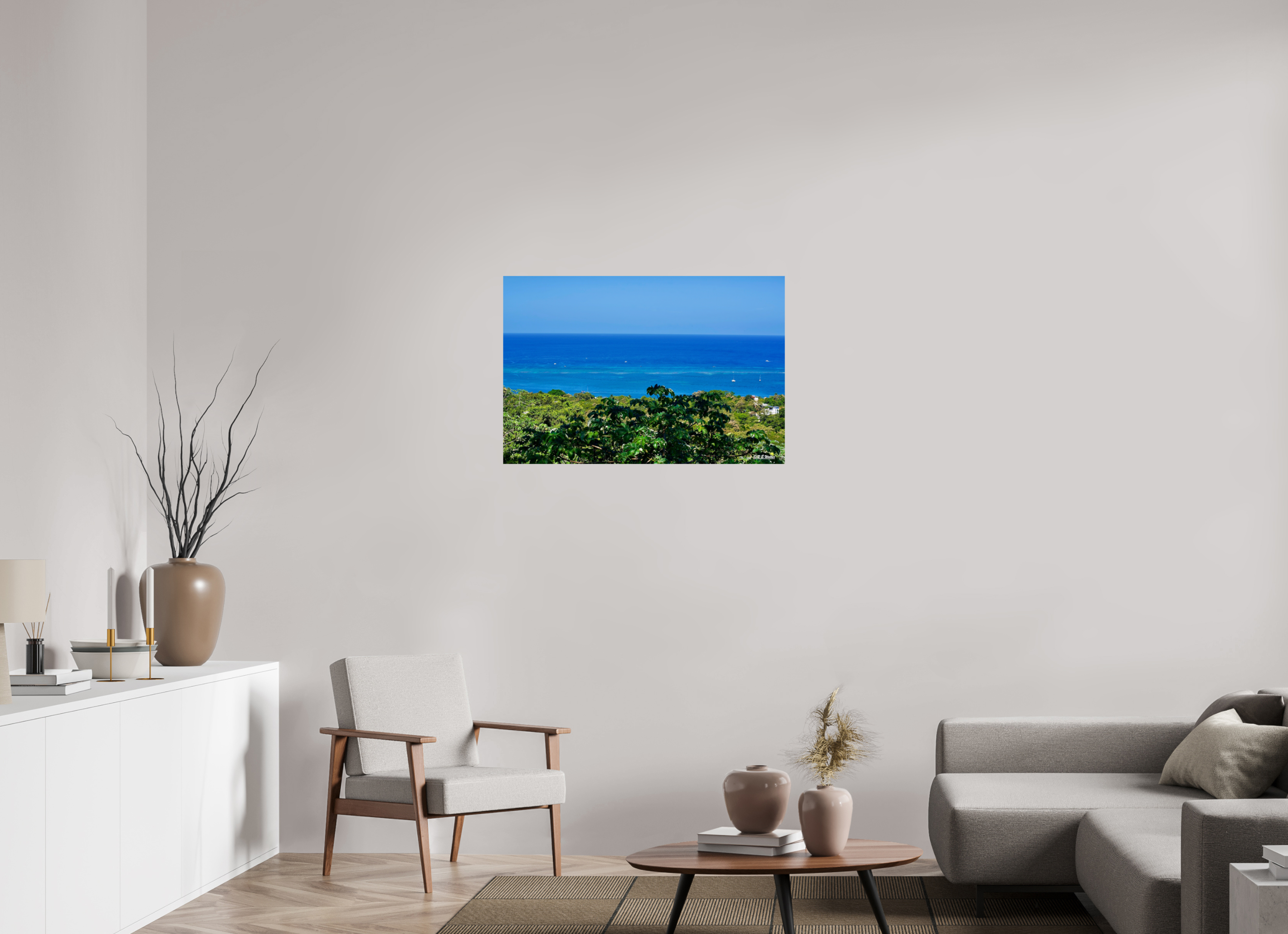 36 x 24″, Glossy Print without border Roatan Shore